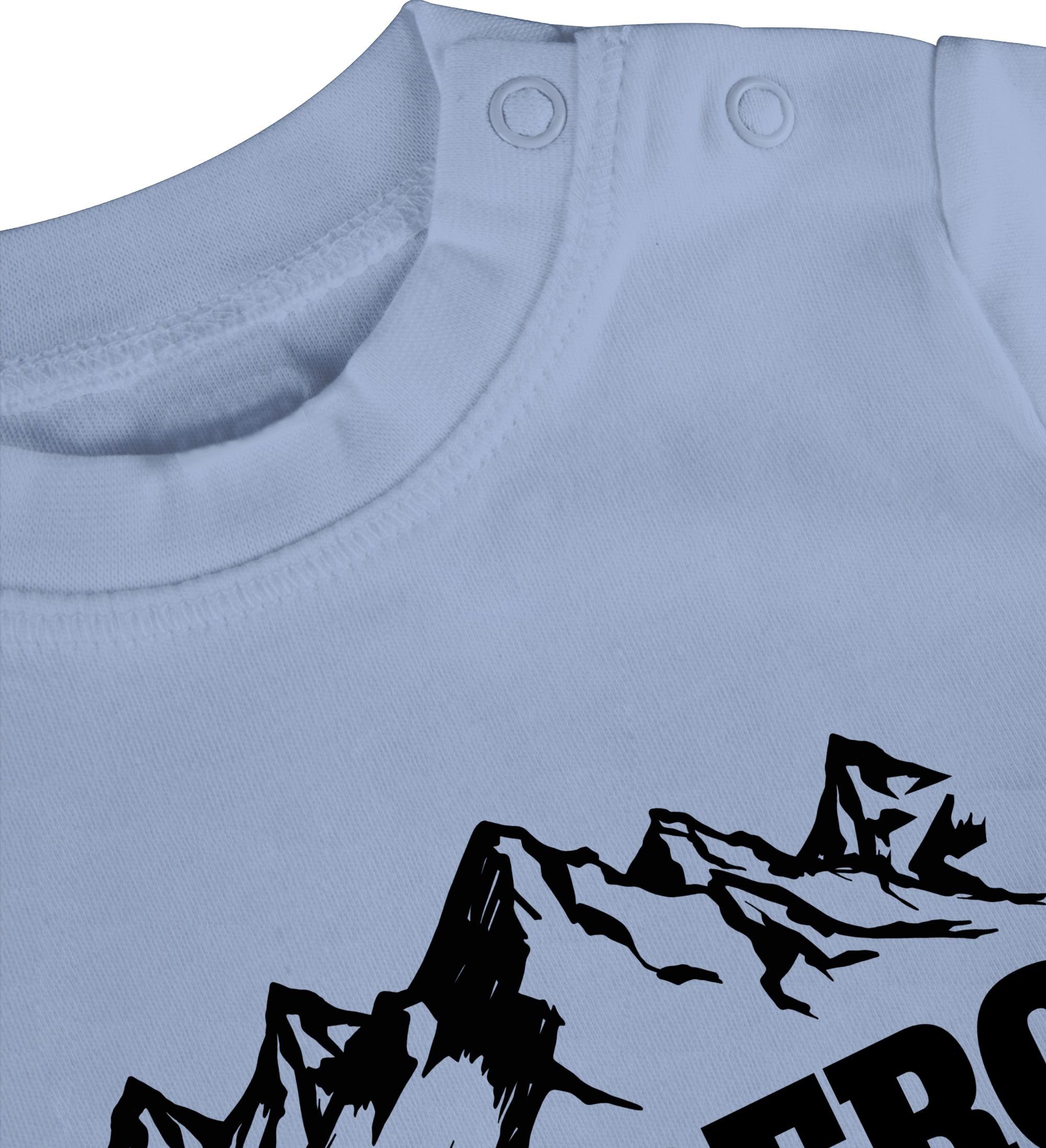 Berg 1 Shirtracer Babyblau ruft Bewegung T-Shirt Baby & Sport - schwarz Der