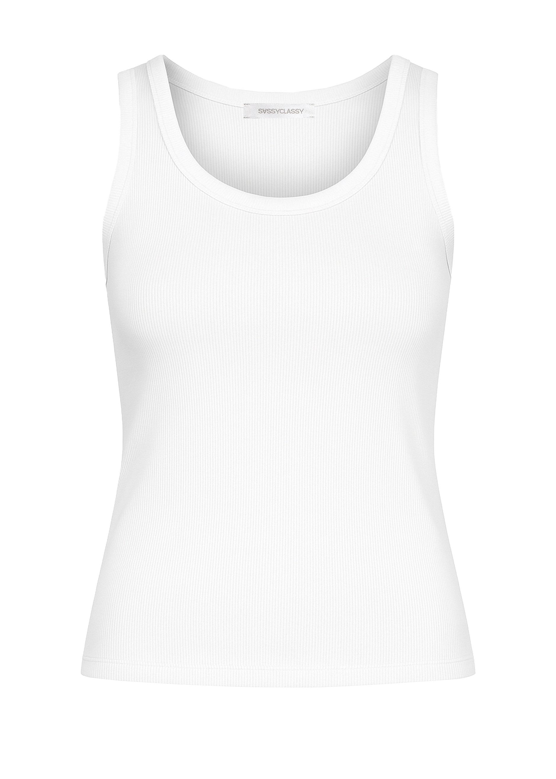 T-Shirt Tank Top mit Ausschnitt für Damen