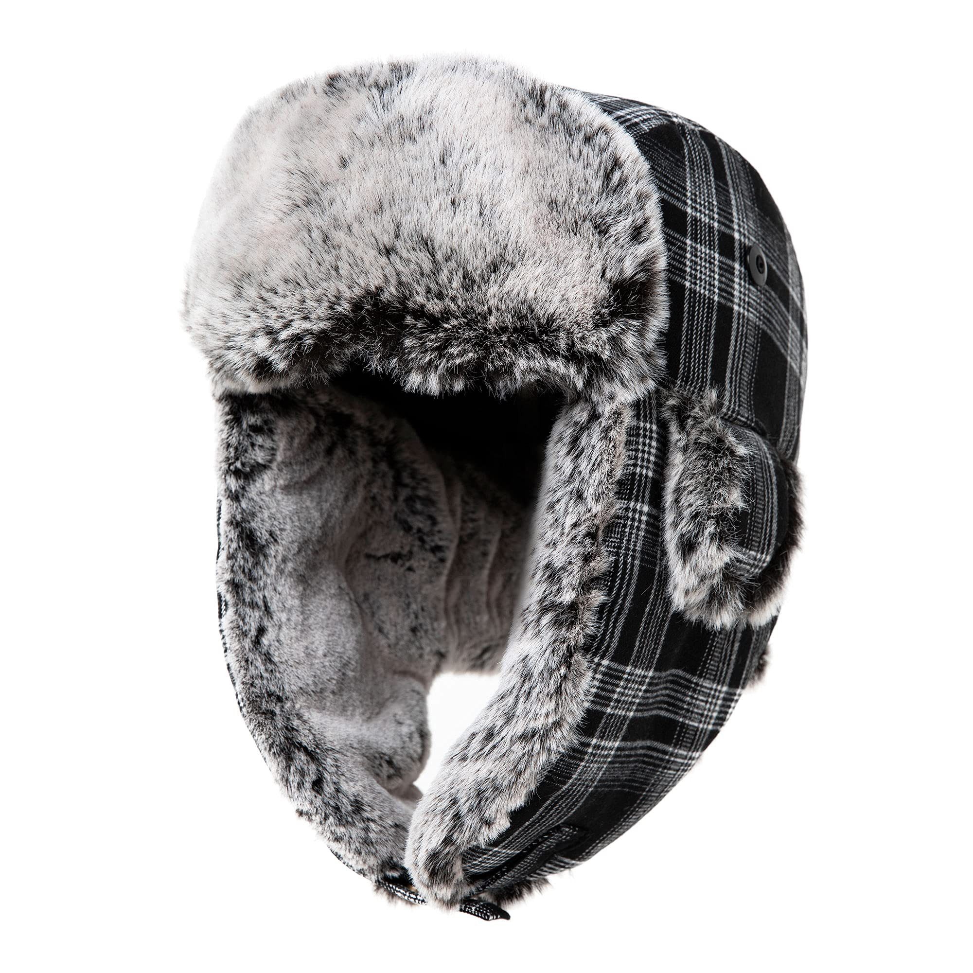 YI Fellimitatmützen Warme Fliegermütze Wintermütze mit Ohrenklappen weiche günstig online kaufen