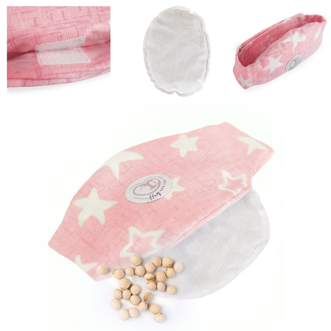 Moni Babykissen Baby Anti-Kolik-Gürtel, Kirschkernkissen, Wärmekissen, Thermo-Gürtel