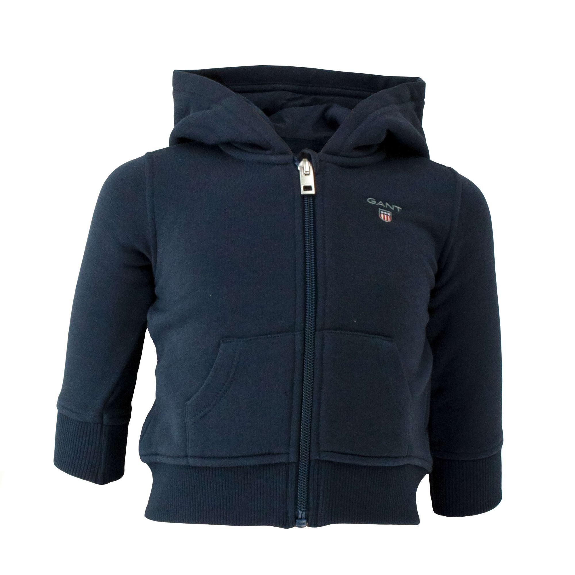 Original EveningBlue(433) Gant Unisex Hoodie Zip Kapuzenpullover Kinder 506743 Kapuzenpullover