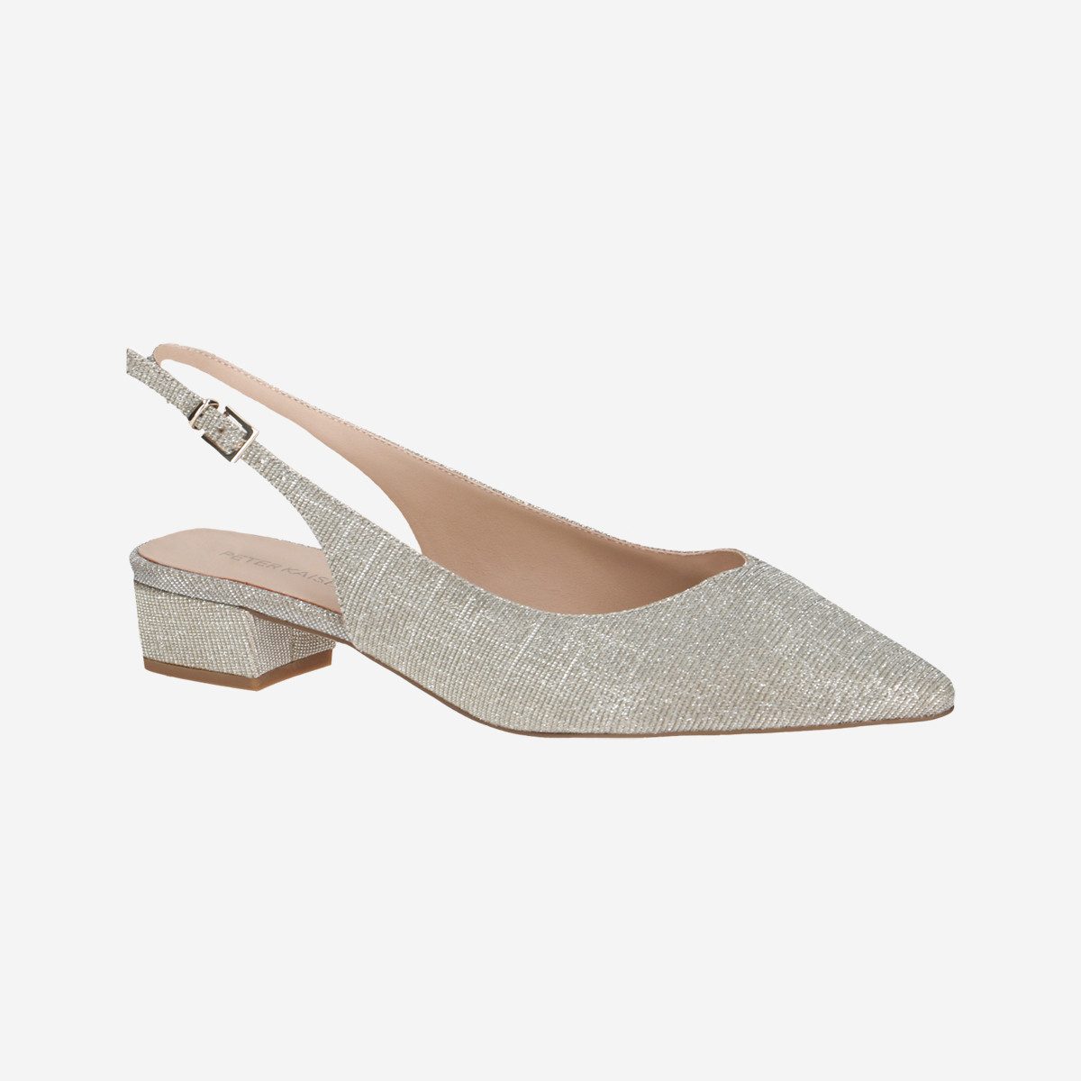 Peter Kaiser Peter Kaiser 79442 910, Peeptoes & Slingpumps, Beige, metallik günstig online kaufen