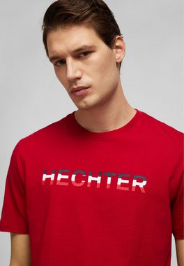 HECHTER PARIS T-Shirt mit farbigen Akzenten und HECHTER-Druck