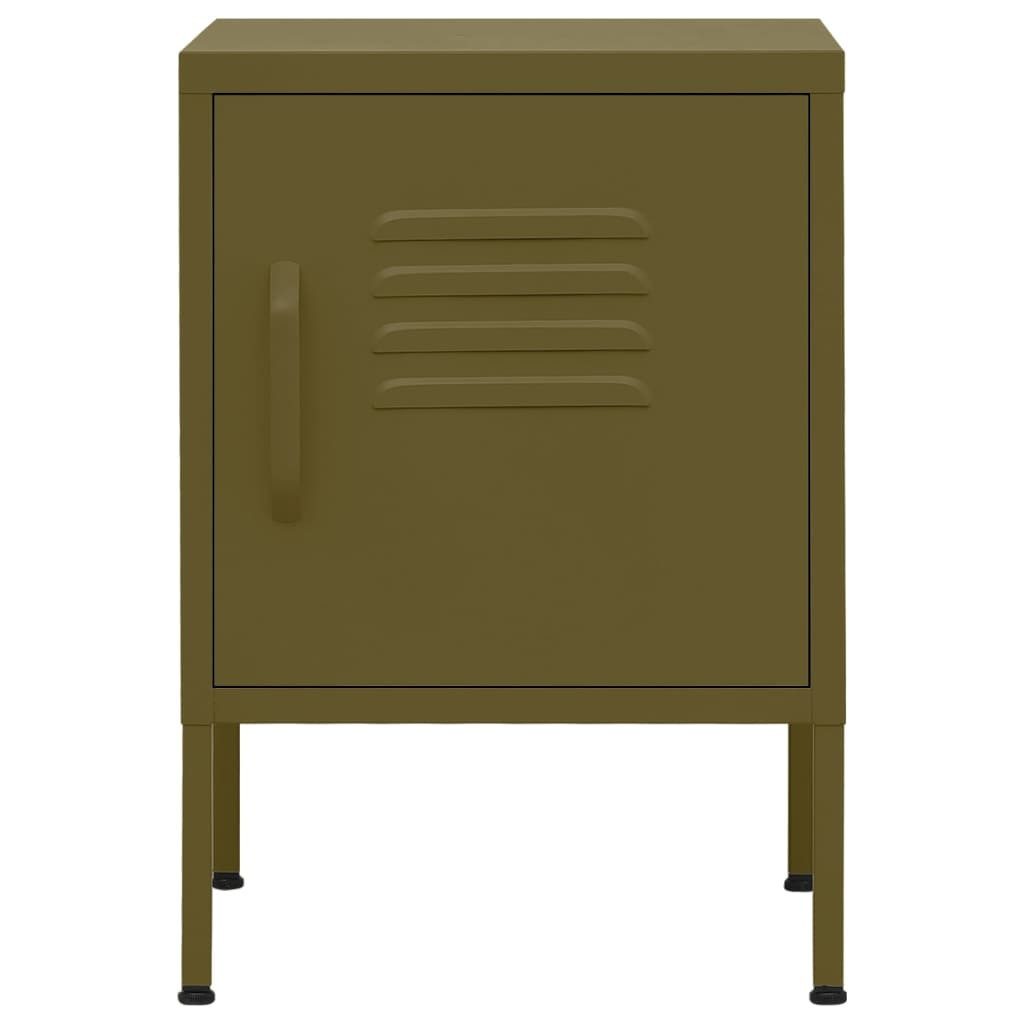 vidaXL Nachttisch Nachttisch Olivgrün 35x35x51 cm günstig online kaufen