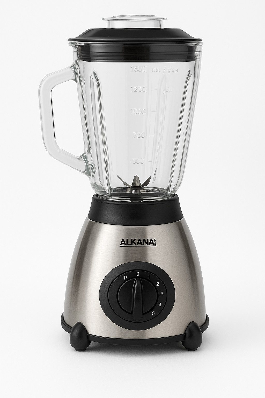Standmixer ALKANA Glas-Standmixer 1,5L Smoothie Blender mit 5 Stufen & Eiscrusher