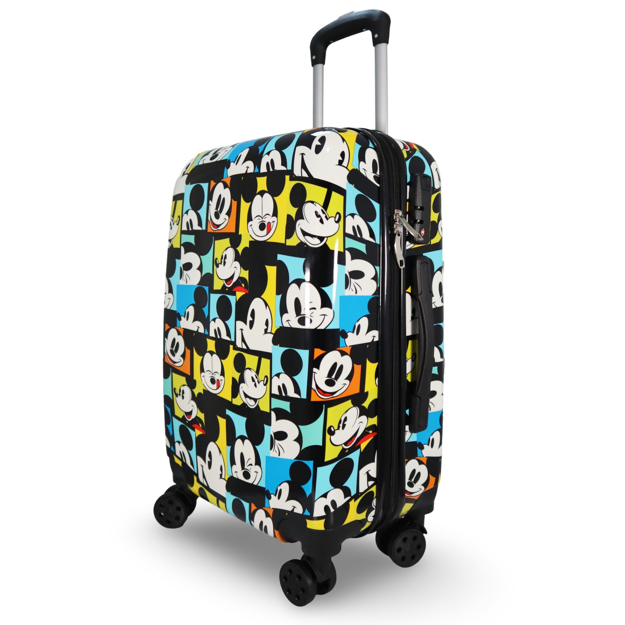 Disney Koffer Disney Mickey Maus ABS Koffer Reisekoffer mit Schloss, 4 Rollen, 55 x 40 x 20 cm