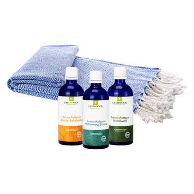 GREENDOOR Pflege-Geschenkset Hamam Set Sauna