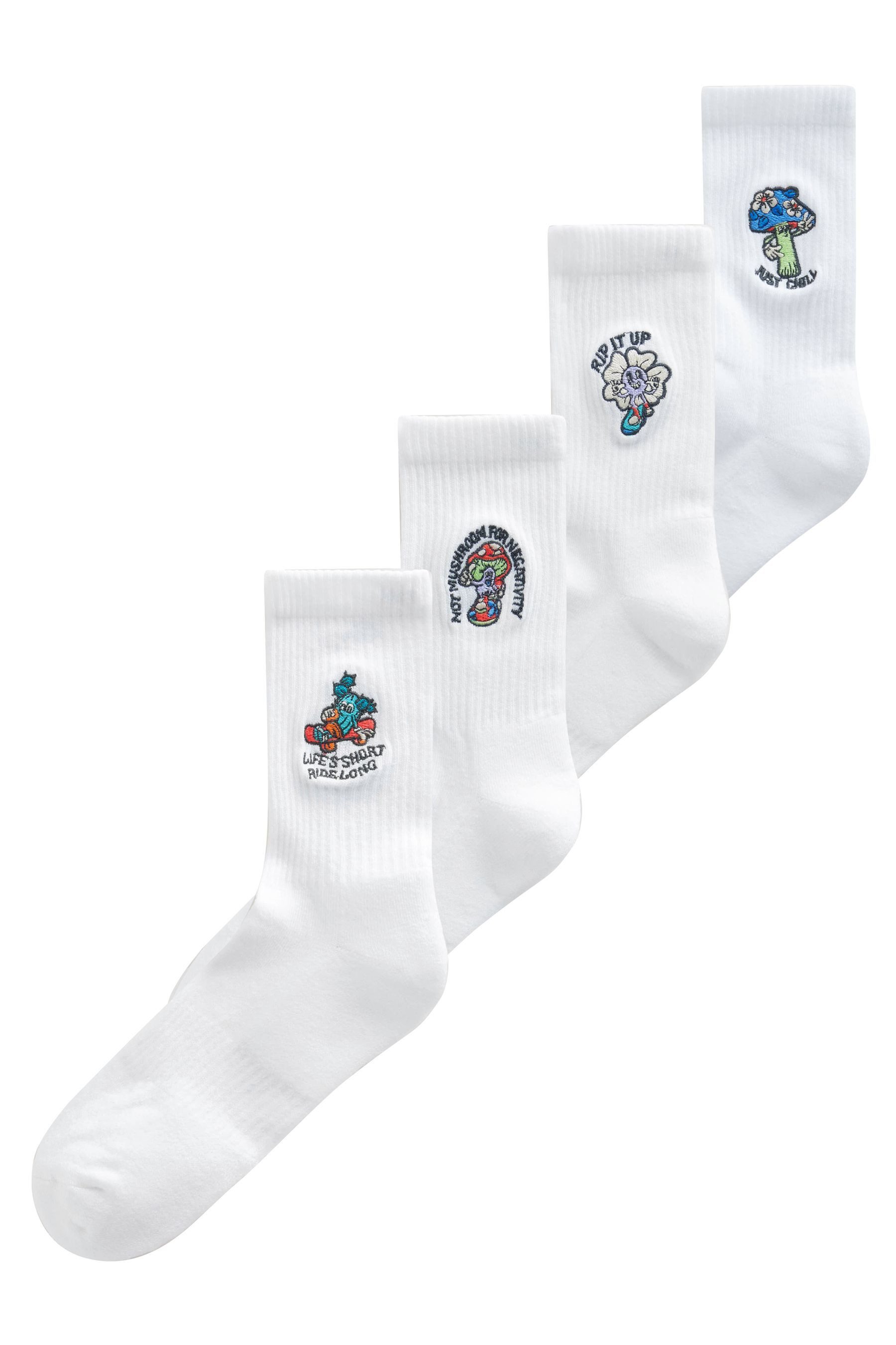 Basicsocken Sportsocken, 4er-Pack