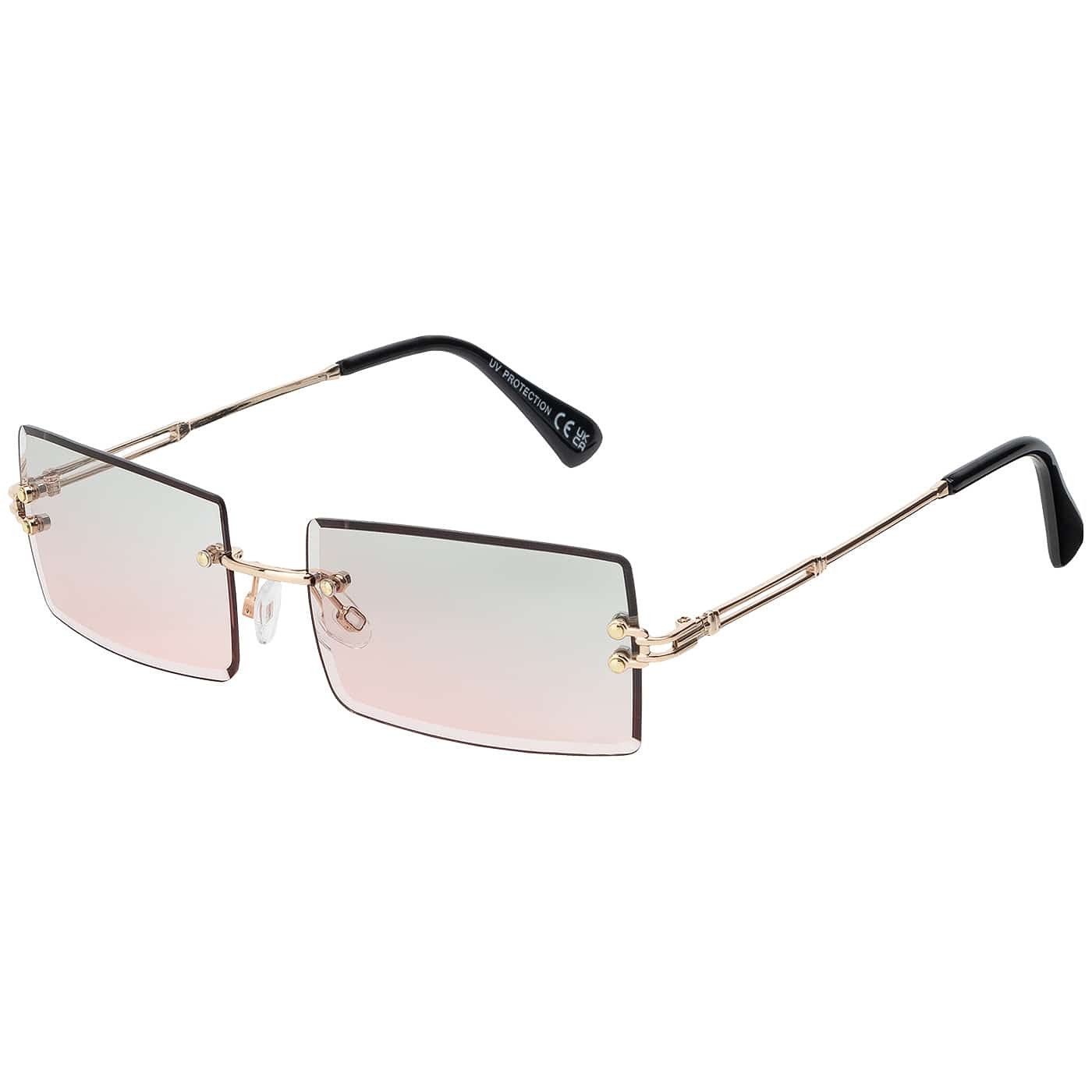BEZLIT Eyewear Sonnenbrille Moderne Designer Damen Sonnenbrille (1-St) mit Braun, Blau, Rosa, Grün oder Lila Linsen