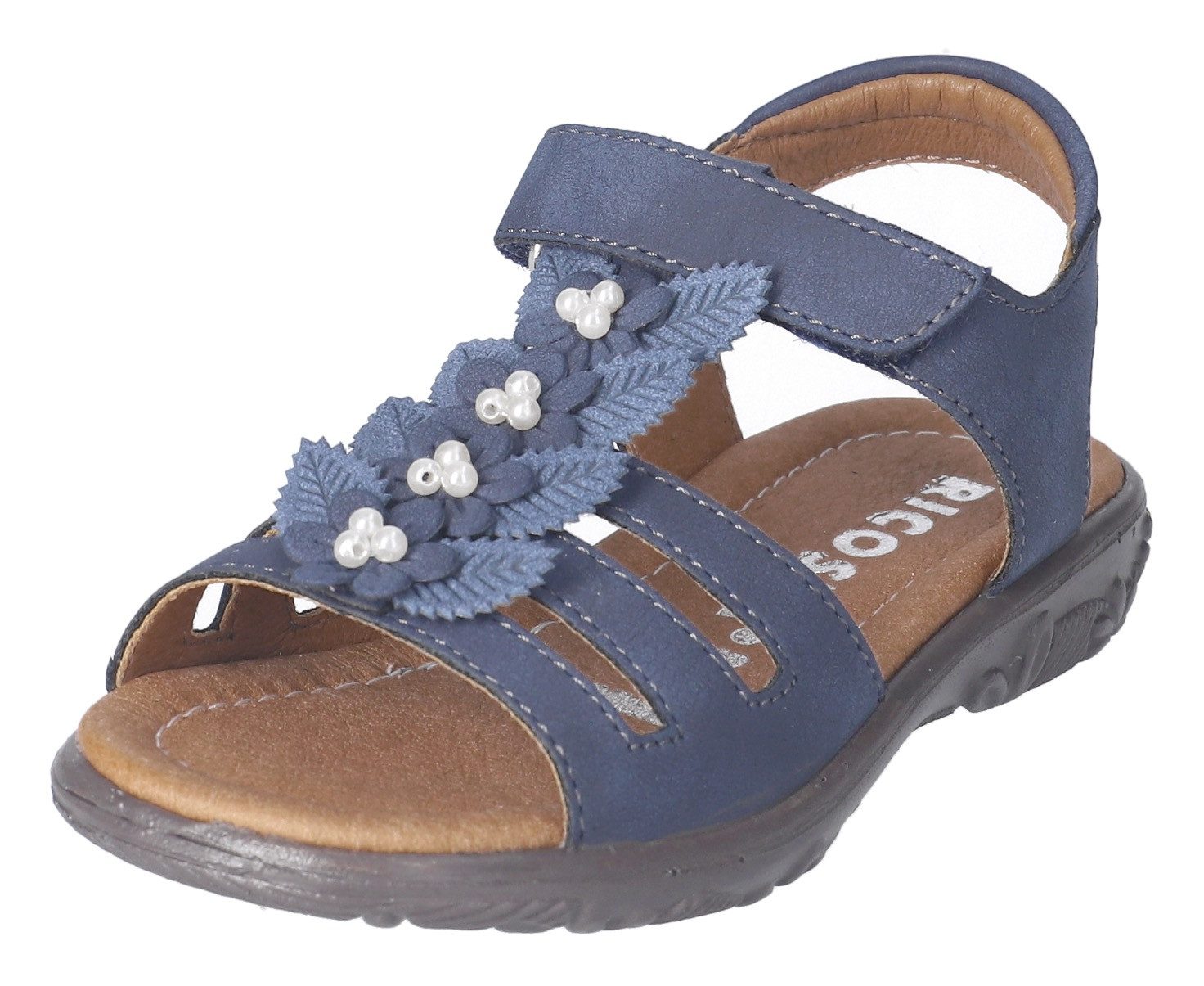 Ricosta Clara WMS: mittel Sandalette, Sandale mit Klett, WMS-System, Leder, Größenschablone zum Download