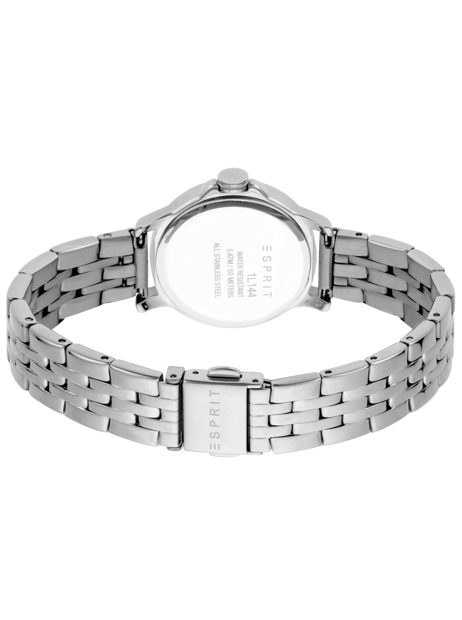 Esprit Quarzuhr ES1L144M0055 ES1L144M0055, Esprit ES1L144M0055 Bent Silver MB Uhr Damenuhr Edelstahl silber