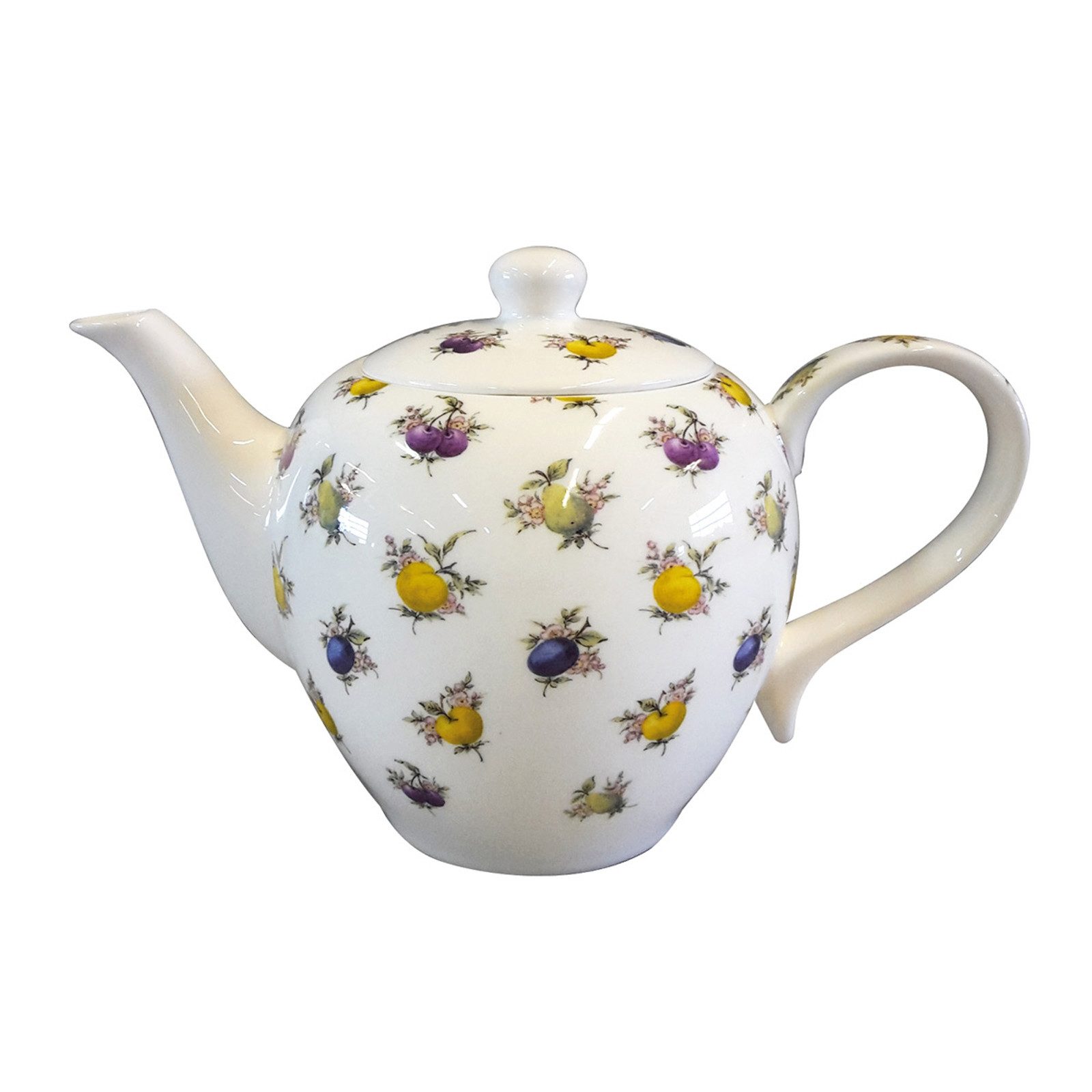 Jameson + Tailor Teekanne Teekanne Klassik 1,5 Liter Obst, 1300 l, (Stück, 1-St), Porzellan mit Dekor