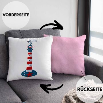 Trendation Dekokissen Trendation - Is Watt Kissen Geschenk Norddeutschland Moin Leuchtturm Kaffeetasse Möwe Nordnerney Sylt Fähr Baltrum Dekokissen mit Füllung 40x40