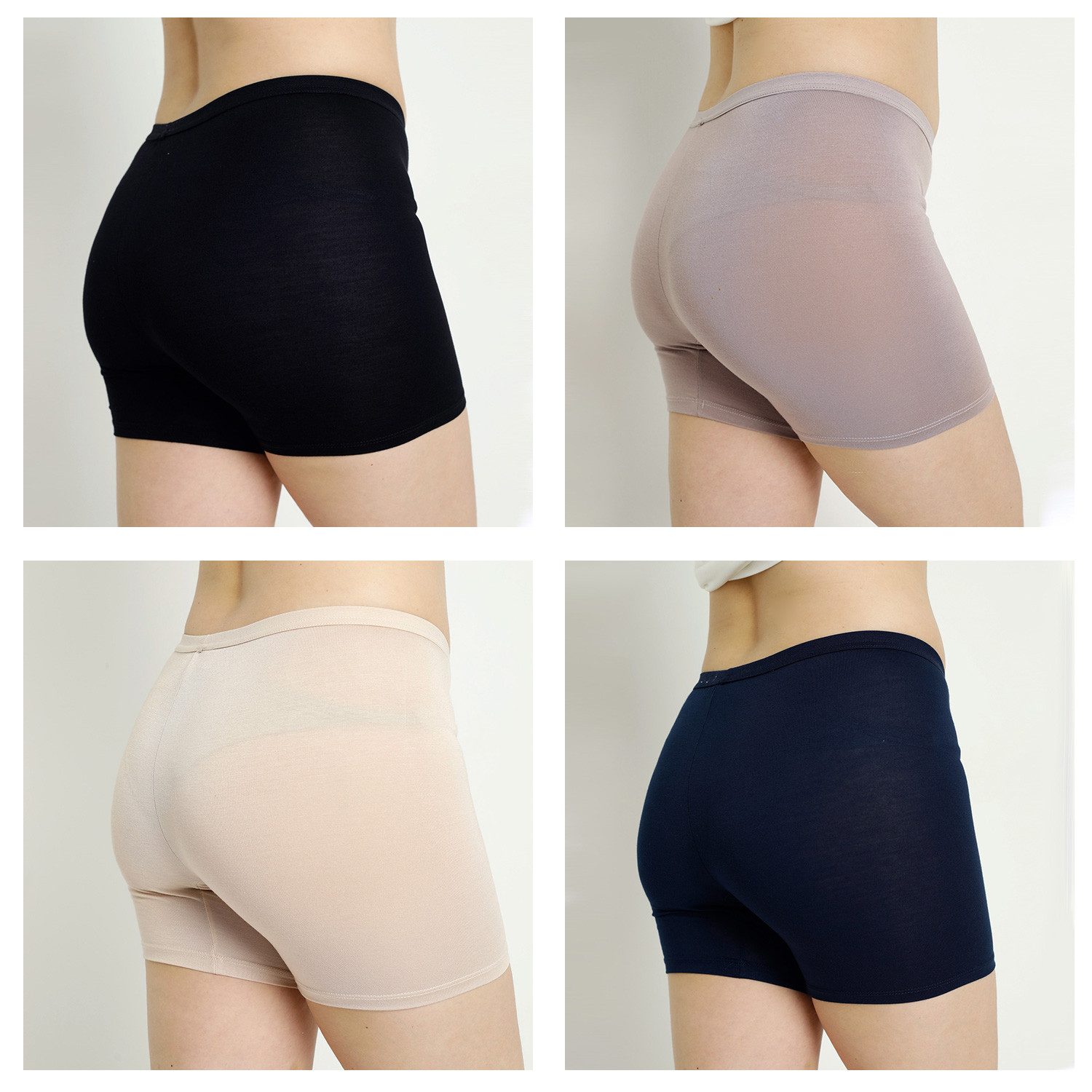 Bongual Pagenschlüpfer Longshorts Langbeinunterhose Schlüpfer (4er-Pack) günstig online kaufen