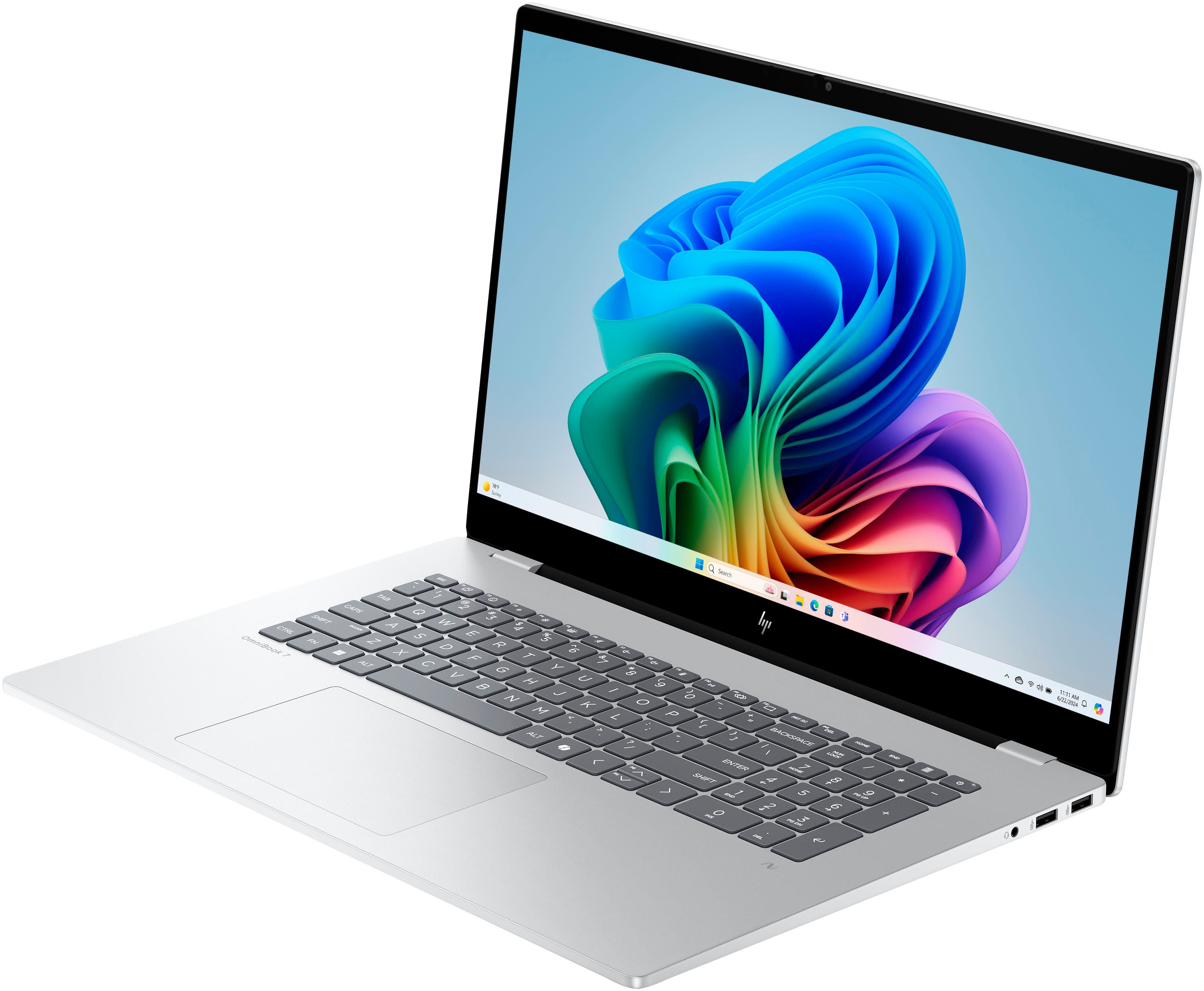HP OmniBook 7 NGAI 17-dc0550ng Notebook (43,9 cm/17,3 Zoll, Intel Core Ultra 5 226V, ARC 130V, 16 GB, 512 GB SSD) – Bild 3 von 5