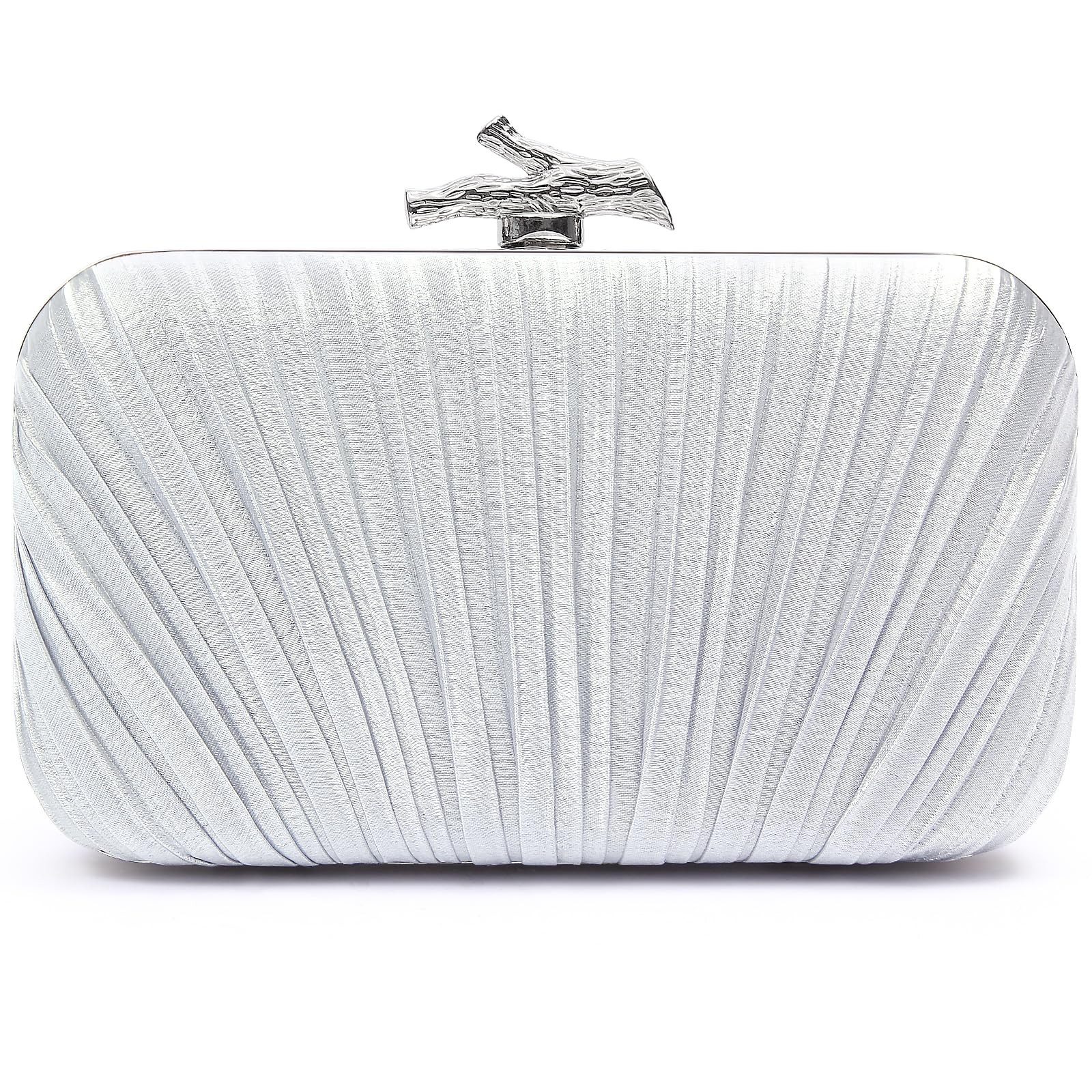 Zaewry Abendtasche Damen Clutch Elegant Abendtasche Brauttasche Tasche Handtasche, mit Kette für Hochzeit Party Prom