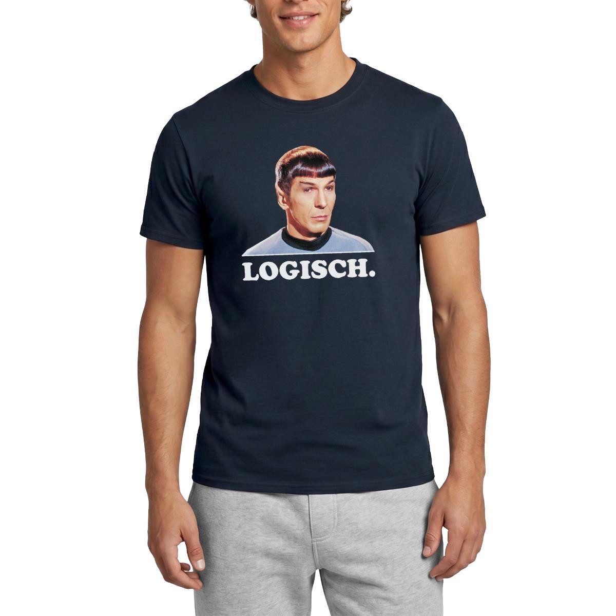 T-Shirt Star Trek Spock Logisch Männer T-Shirt
