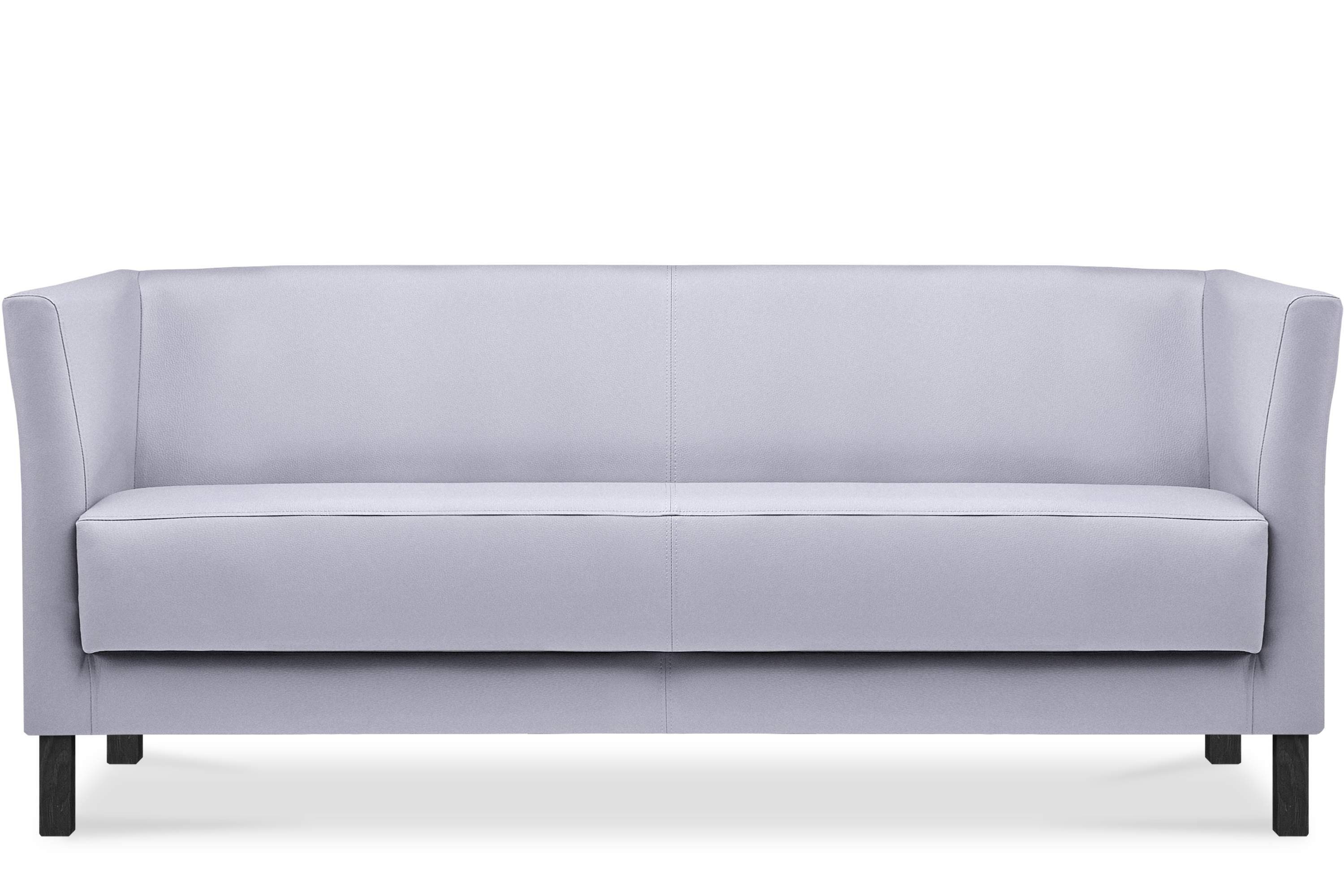 Konsimo Sofa ESPECTO Sofa 3 Sitzer, 1 Teile, weiche Sitzfläche und hohe Rückenlehne, hohe Beine, Kunstleder grau | grau