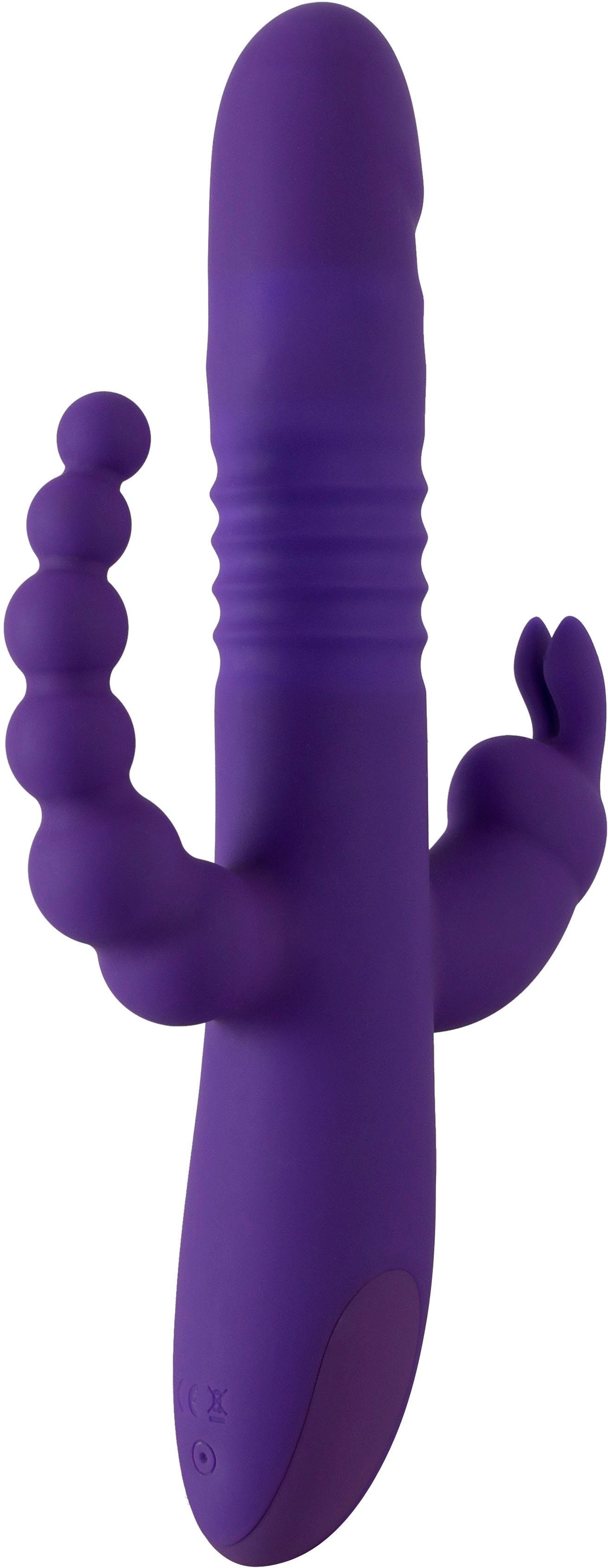 Stoß-Vibrator, Mit Klitoris- Analvibrator Smile und
