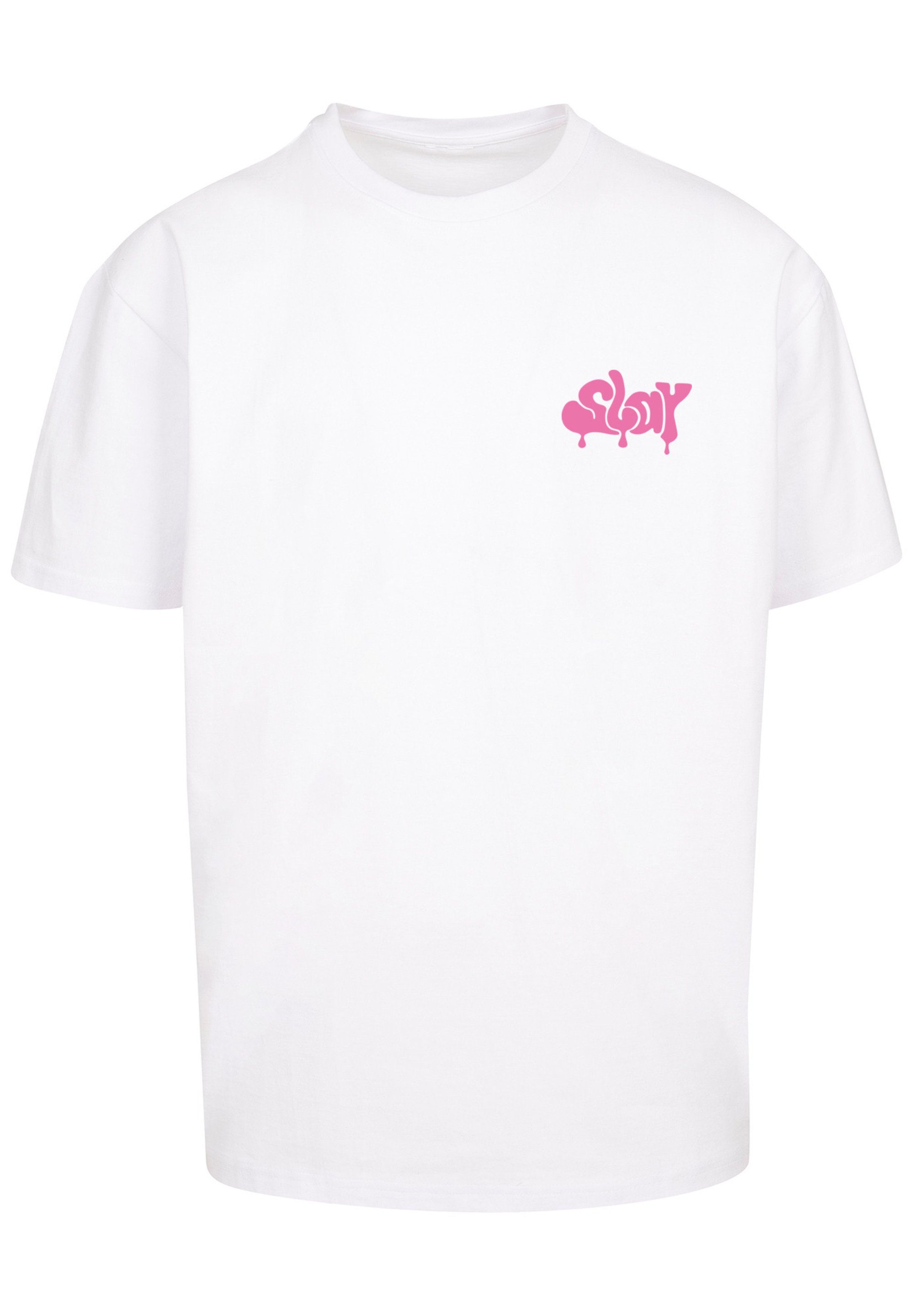 F4NT4STIC T-Shirt SLAY Jugenwort Pink Print