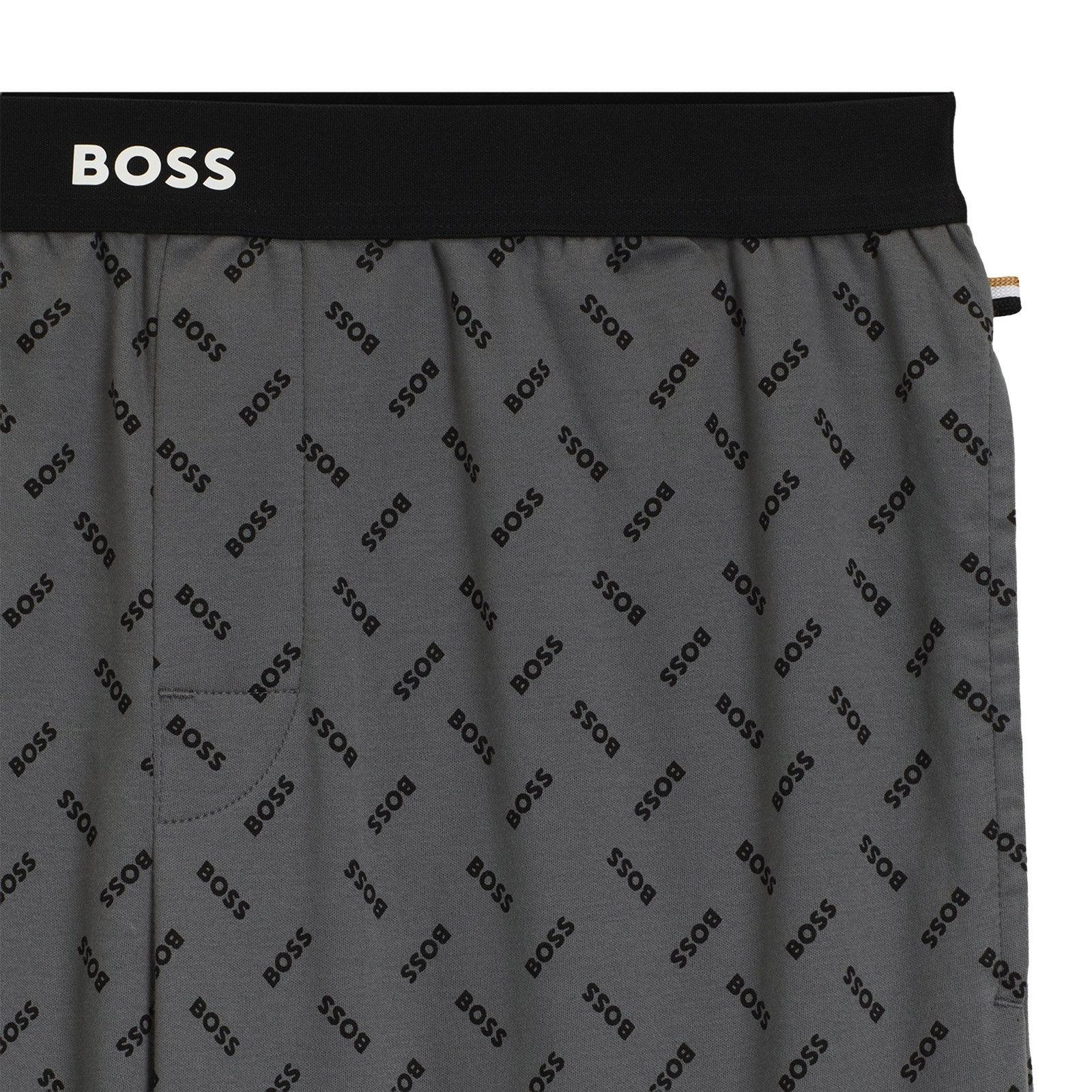 BOSS Pyjamahose Relax Pants kontrastfarbender Markenschriftzug auf dem Bund günstig online kaufen