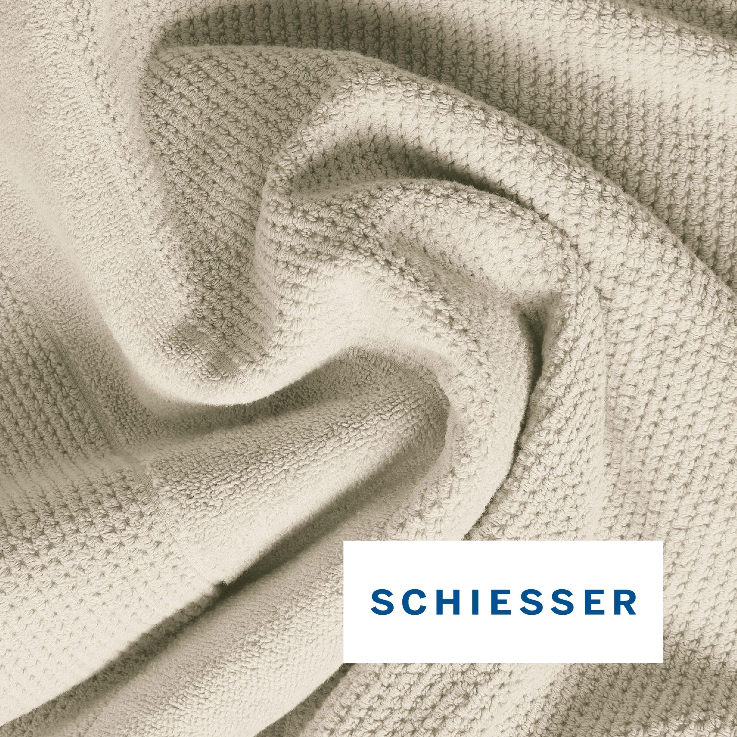 Schiesser Handtücher Turin aus 100% Baumwolle in dezenter Reiskornoptik, Frottier (Set, 4-St), OEKO-TEX® MADE IN GREEN – Bild 3 von 5