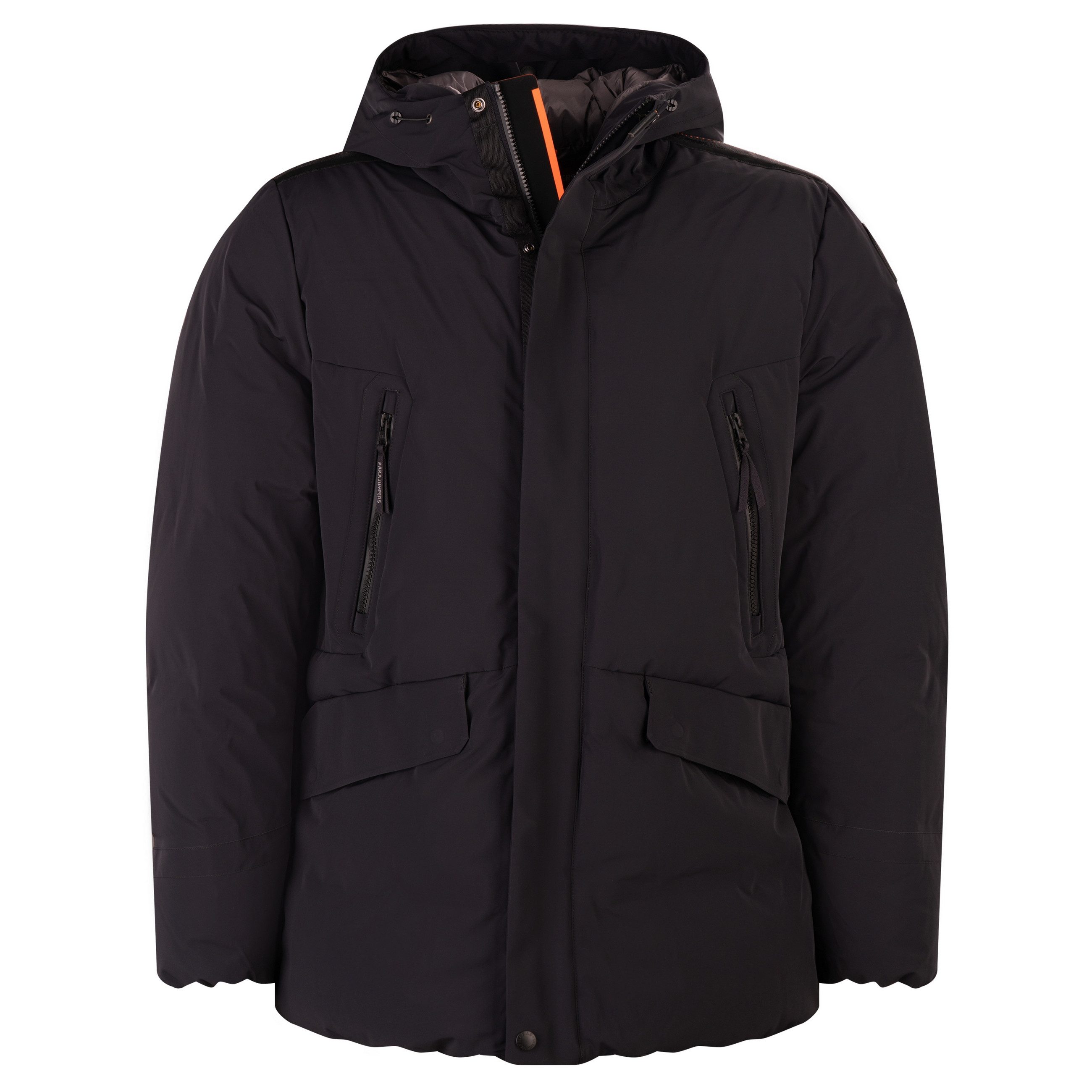 Parajumpers Daunenjacke PJS KAZU Daunen Jacke mit Kaputze Herren Black Schwarz