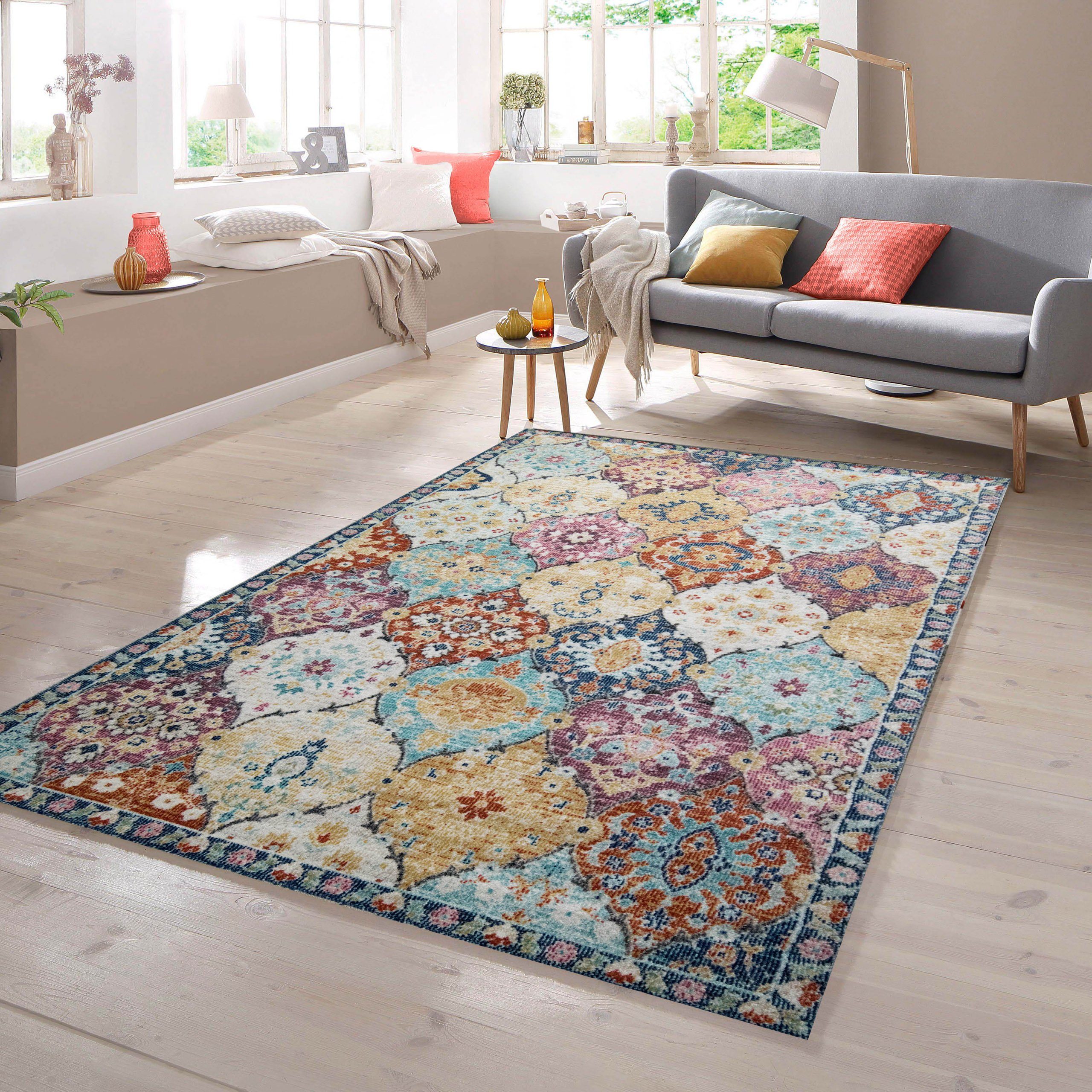 TeppichHome24 Outdoorteppich Orientteppich bunt, Rechteckig günstig online kaufen