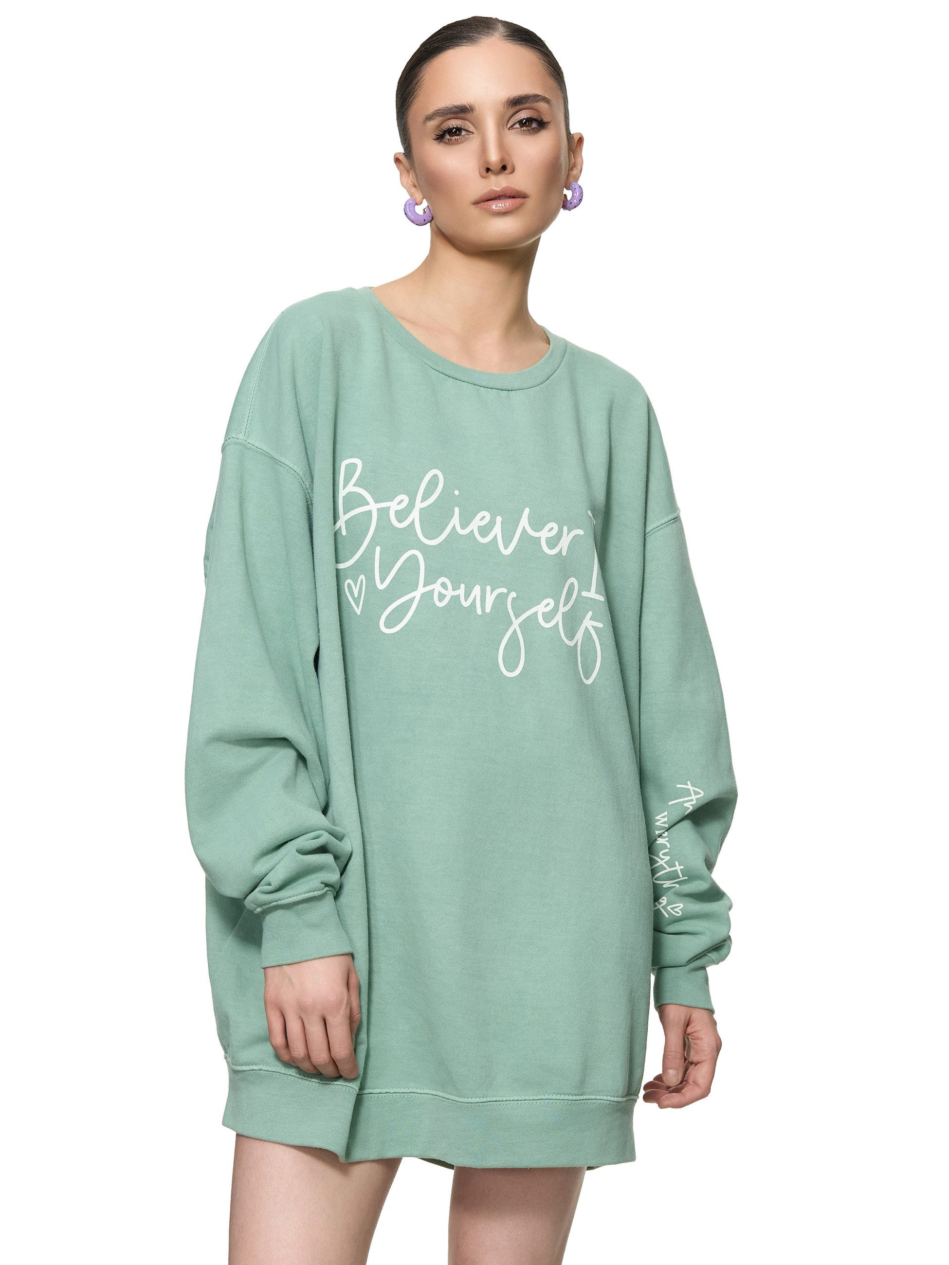 Worldclassca Sweatshirt Worldclassca Oversized Sweatshirt BELIVE günstig online kaufen