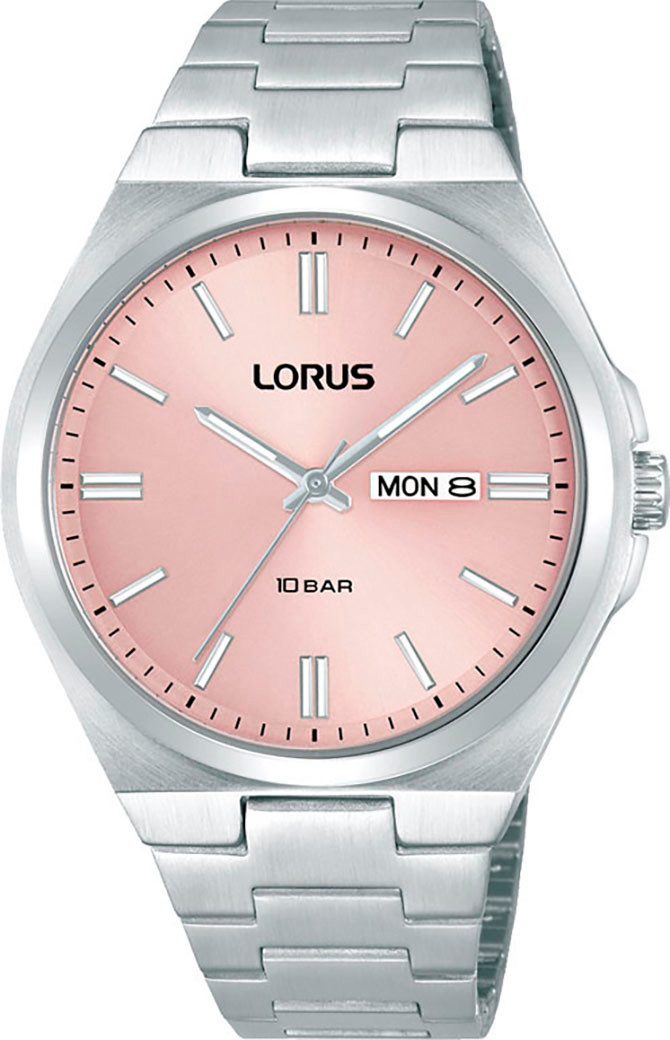 LORUS Quarzuhr RH397AX9, Armbanduhr, Damenuhr, Herrenuhr, Edelstahlarmband, analog, Datum