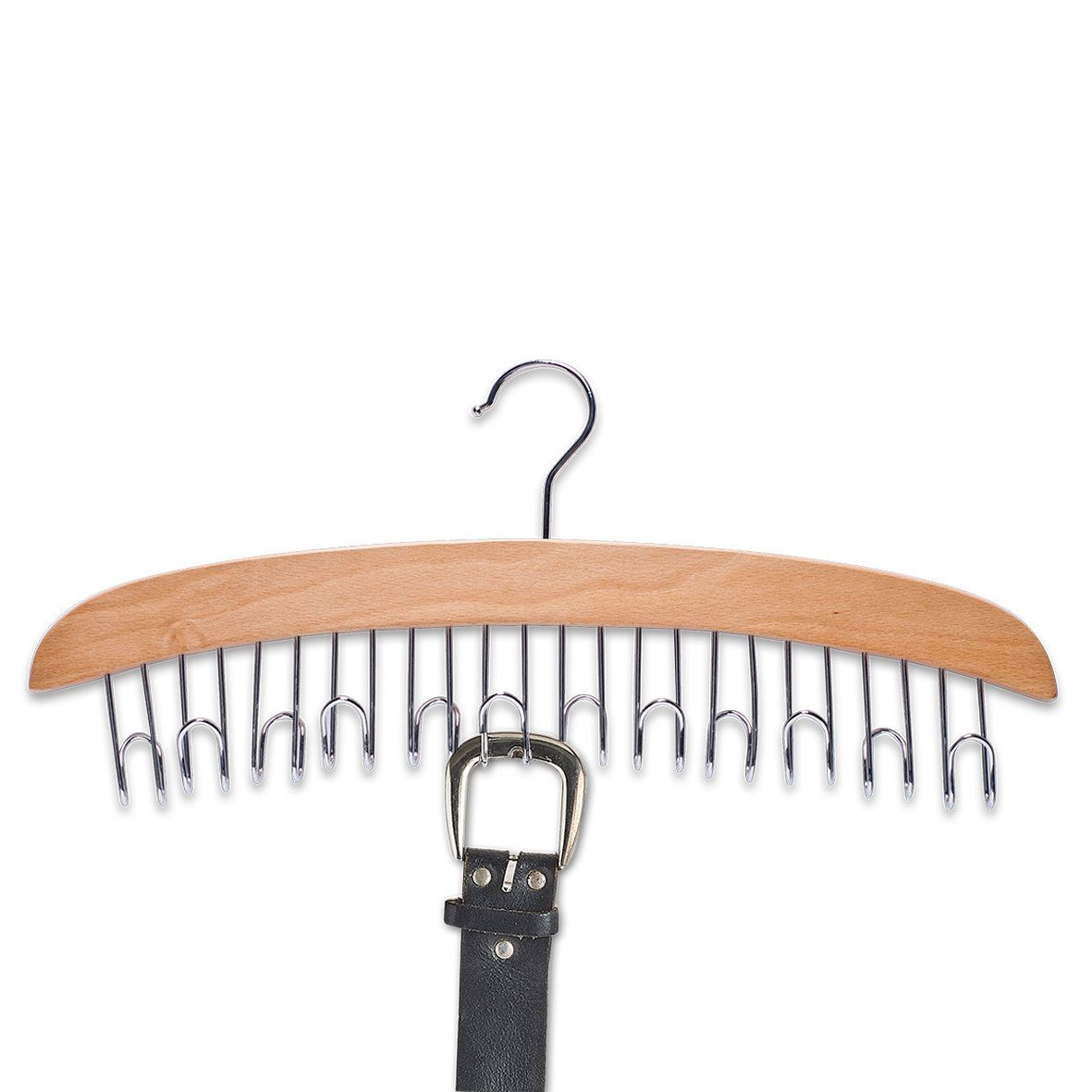 Zeller Present Schrankeinsatz Gürtelhalter, Buche/Metall verchromt günstig online kaufen
