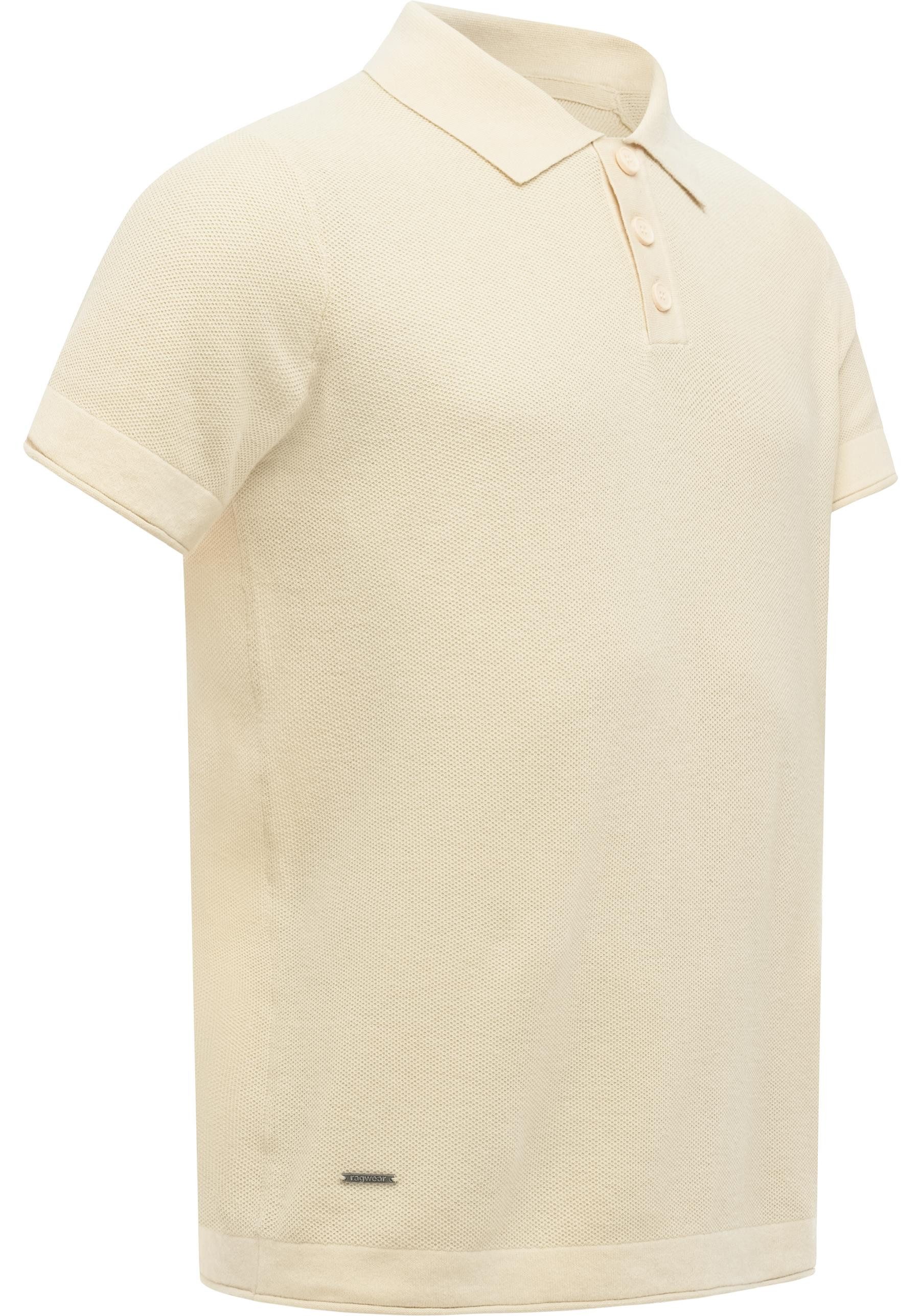 Ragwear T-Shirt Lorien (1-tlg) Kurzärmliches Shirt mit Hemdkragen