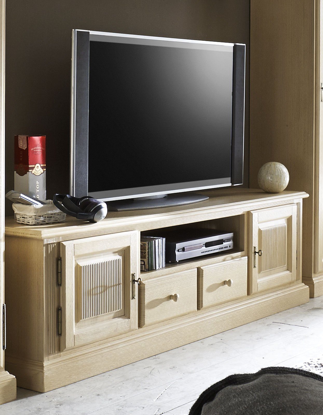 Casamia Schrank-Set Wohnwand Wohnzimmer Schränke Casapino 4-teilig TV-Schrank Highboard