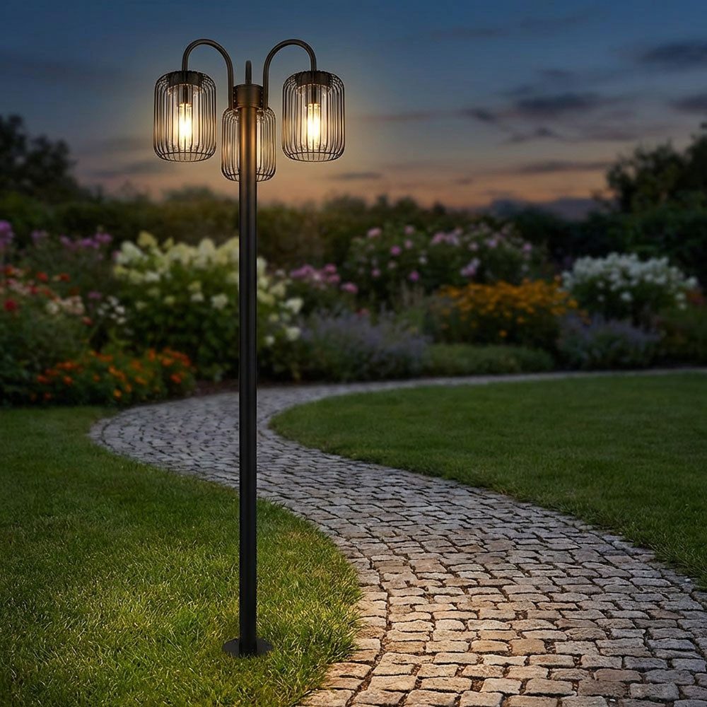 GLOBO LIGHTING Außen-Stehlampe, Leuchtmittel nicht inklusive, Kandelaber Stehleuchte Außenleuchte Wegelampe Garten, 3