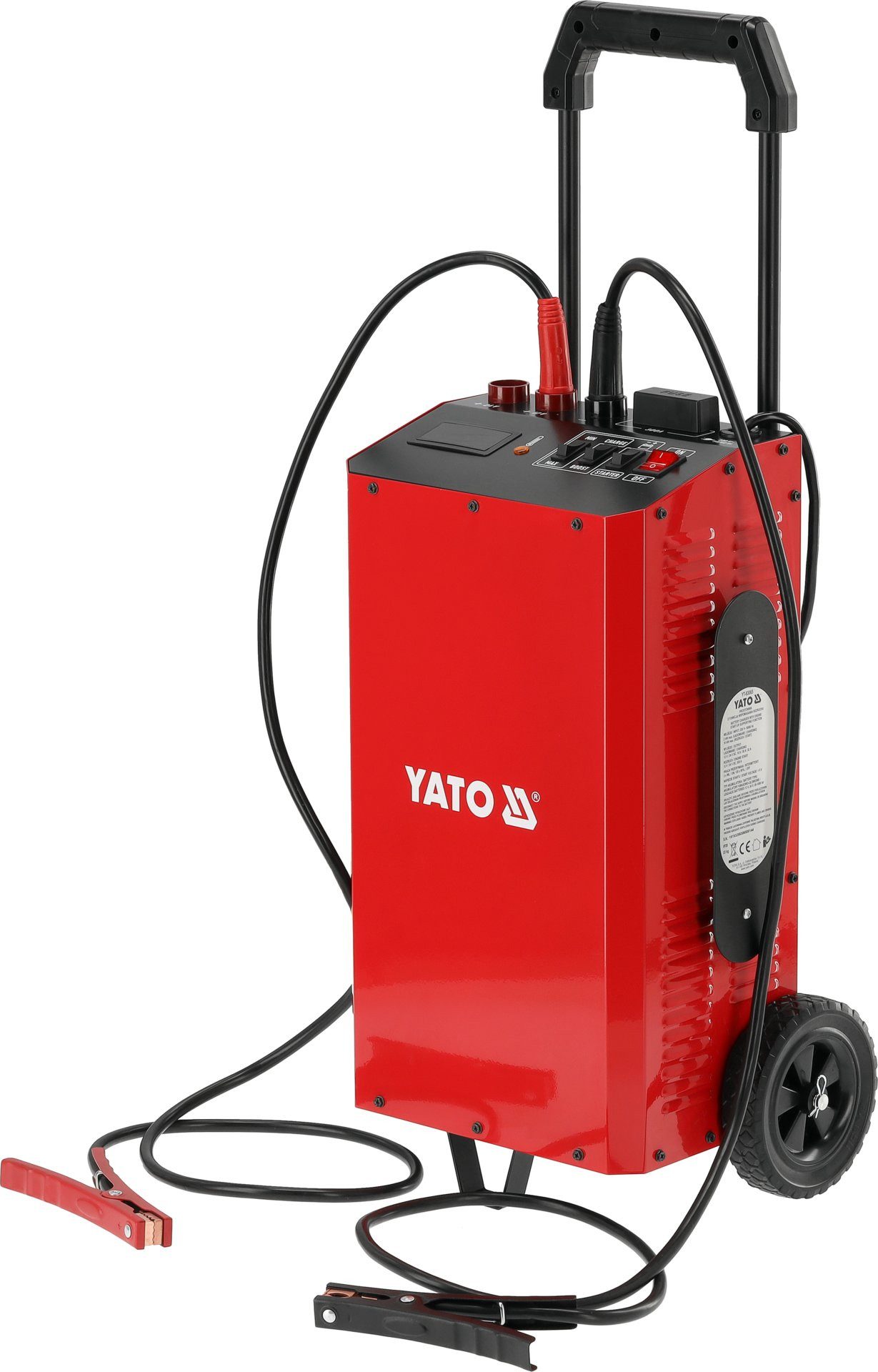 Yato Batterieladegerät mit Starthilfefunktion 20–1000 Ah, 12/24 V Autobatterie-Ladegerät (Batterieladegerät mit Starthilfefunktion 20–1000 Ah, 12/24 V, Batterieladegerät mit Starthilfefunktion 20–1000 Ah, 12/24 V)
