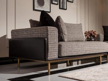 JVmoebel Ecksofa Luxus Ecksofa L Form Großes Sofa Grau Polstersofa Neu, 1 Teile, Made in Europa