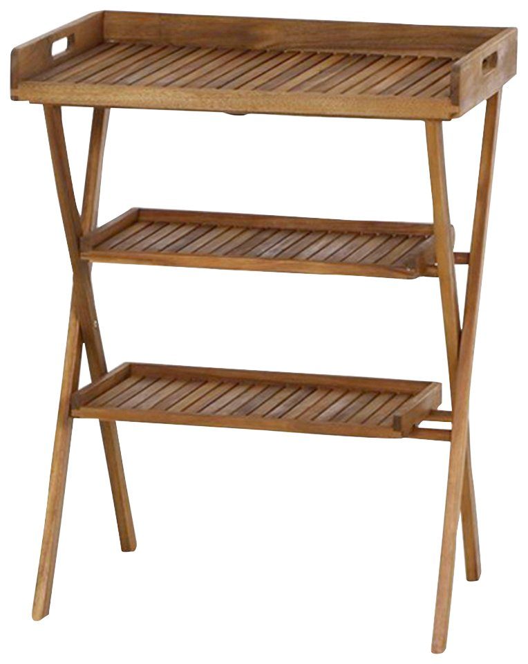 Siena Garden Tabletttisch Caruna (4-St), Akazie, 70x45 cm