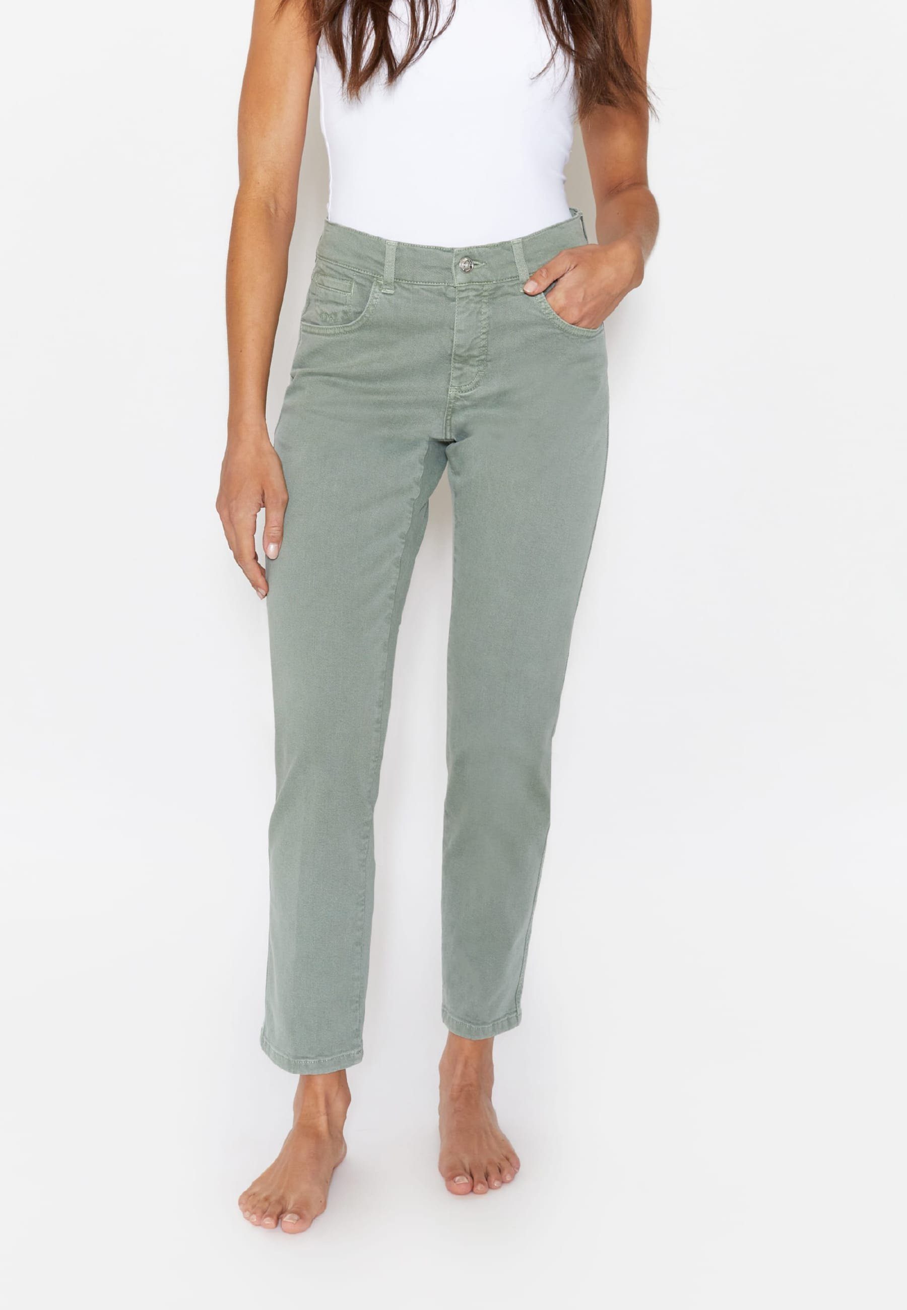 ANGELS 7/8-Jeans 5-Pocket-Jeans Darleen Crop grün