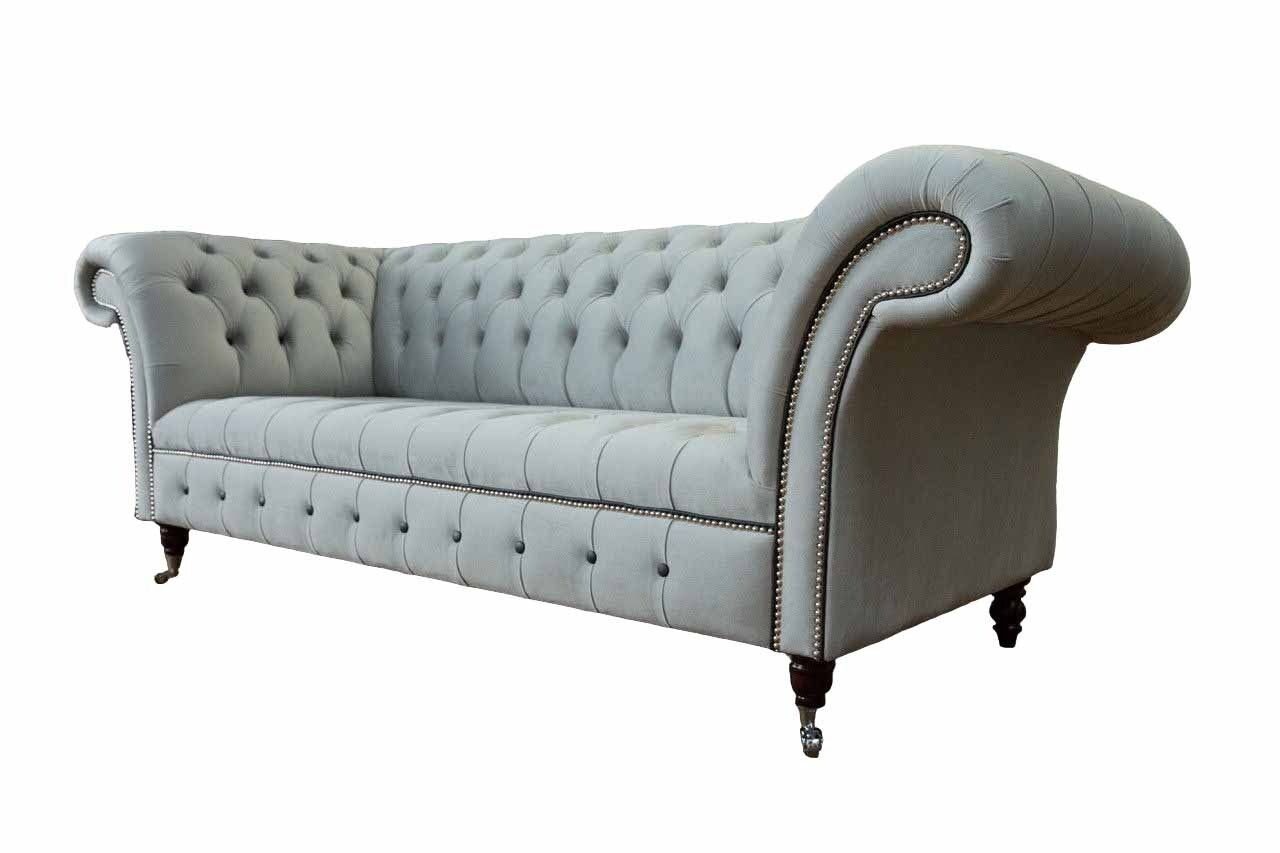JVmoebel 3-Sitzer Designer Sofa 3 Sitzer Chesterfield Polster Sofas Couchen Möbel, 1 Teile, Mit Chesterfield-Knöpfen