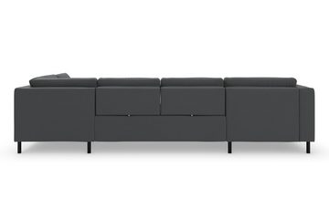 sit&more Wohnlandschaft Olsen U-Form, inklusive Sitztiefenverstellung, wahlweise mit Bettfunktion, 15cm hoch