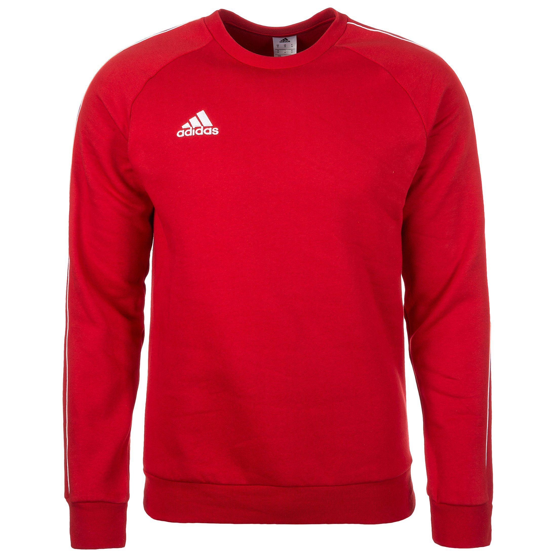 Herren Core 18 adidas / rot Sweatshirt Sweatshirt weiß Performance