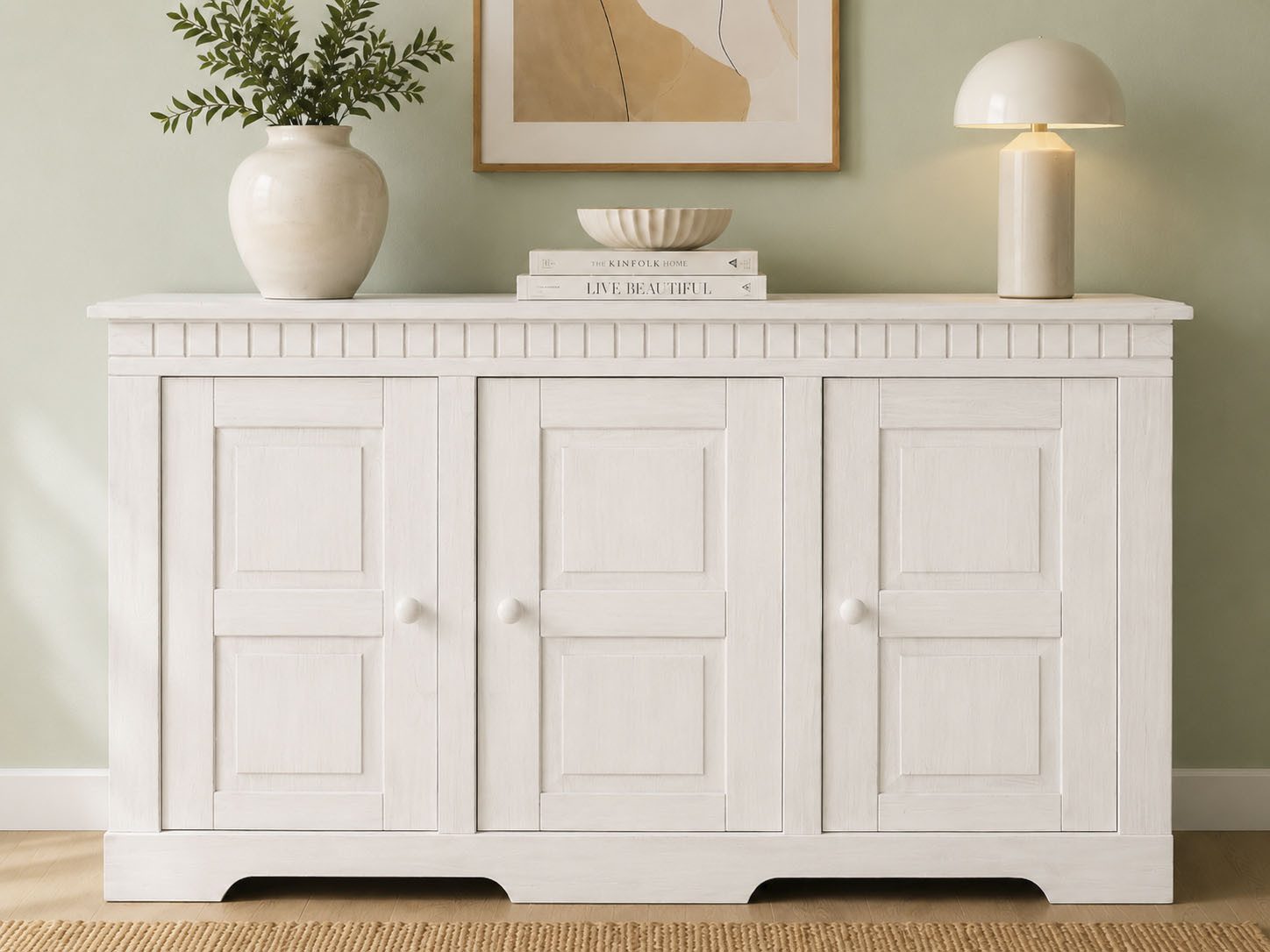 OTTO home Sideboard Lisa, Kommode aus massivem Kiefernholz, Breite 158,5 cm