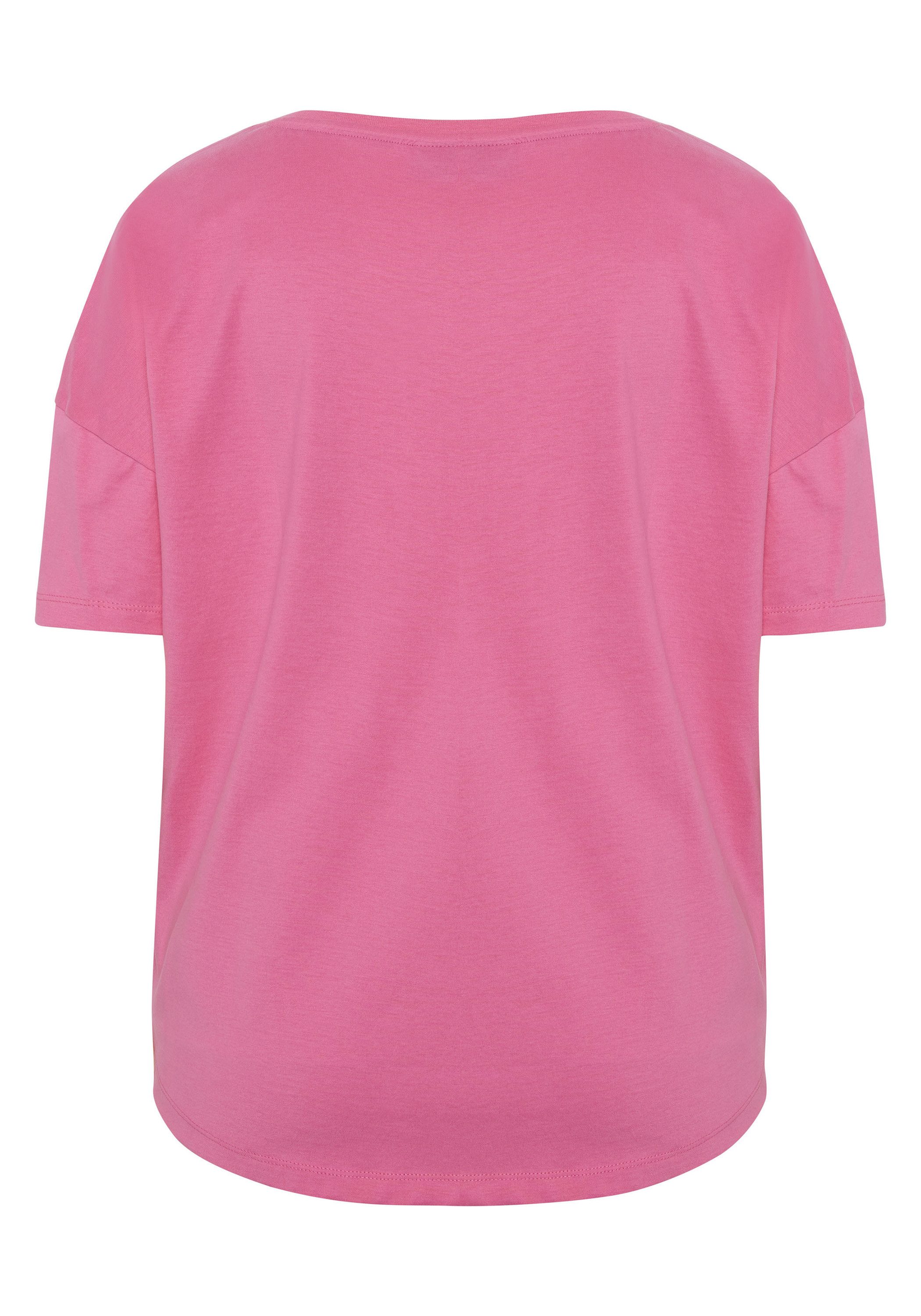 Polo Sylt Print-Shirt mit Pigment-Print im Label-Stil günstig online kaufen