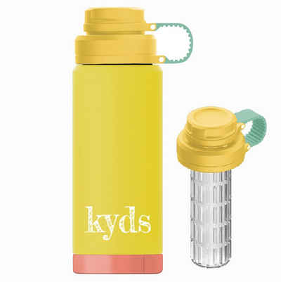 kyds Isolierflasche Trinkflasche, auslaufsicher, BPA-frei, Edelstahl, Inhalt 350ml oder Inhalt 500ml
