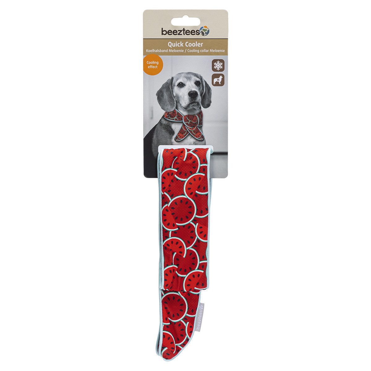 Beeztees Tier-Halstuch Hundehalsband Quick Cooler Meloenie rot