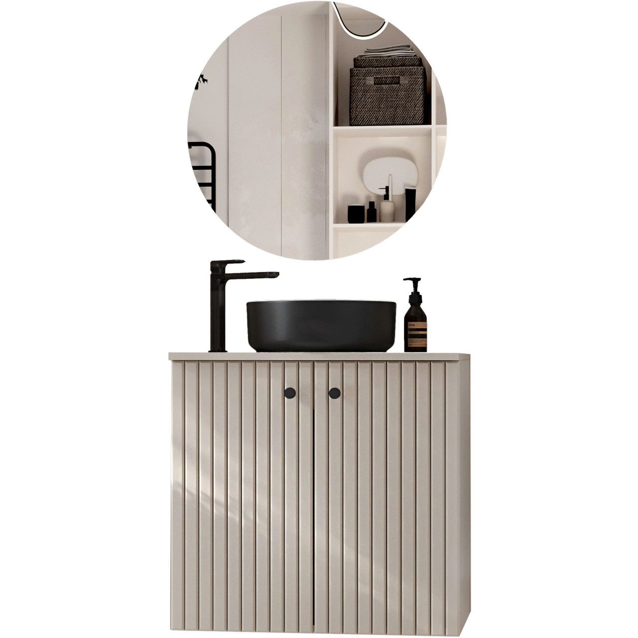 MOEBLINE Badezimmer-Set Badmöbel Set ASTRO MINI günstig online kaufen