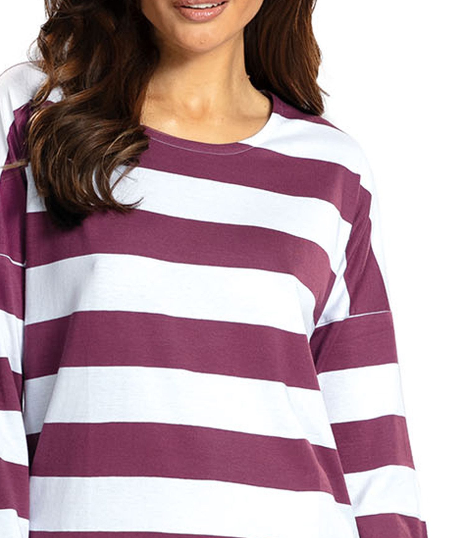 comtessa Nachthemd Lovely Dreams (Set, 1-tlg., 1-teilig) Damen Sleepshirt ca.95cm Schlafshirt Baumwolle Drop-Shoulder-Form