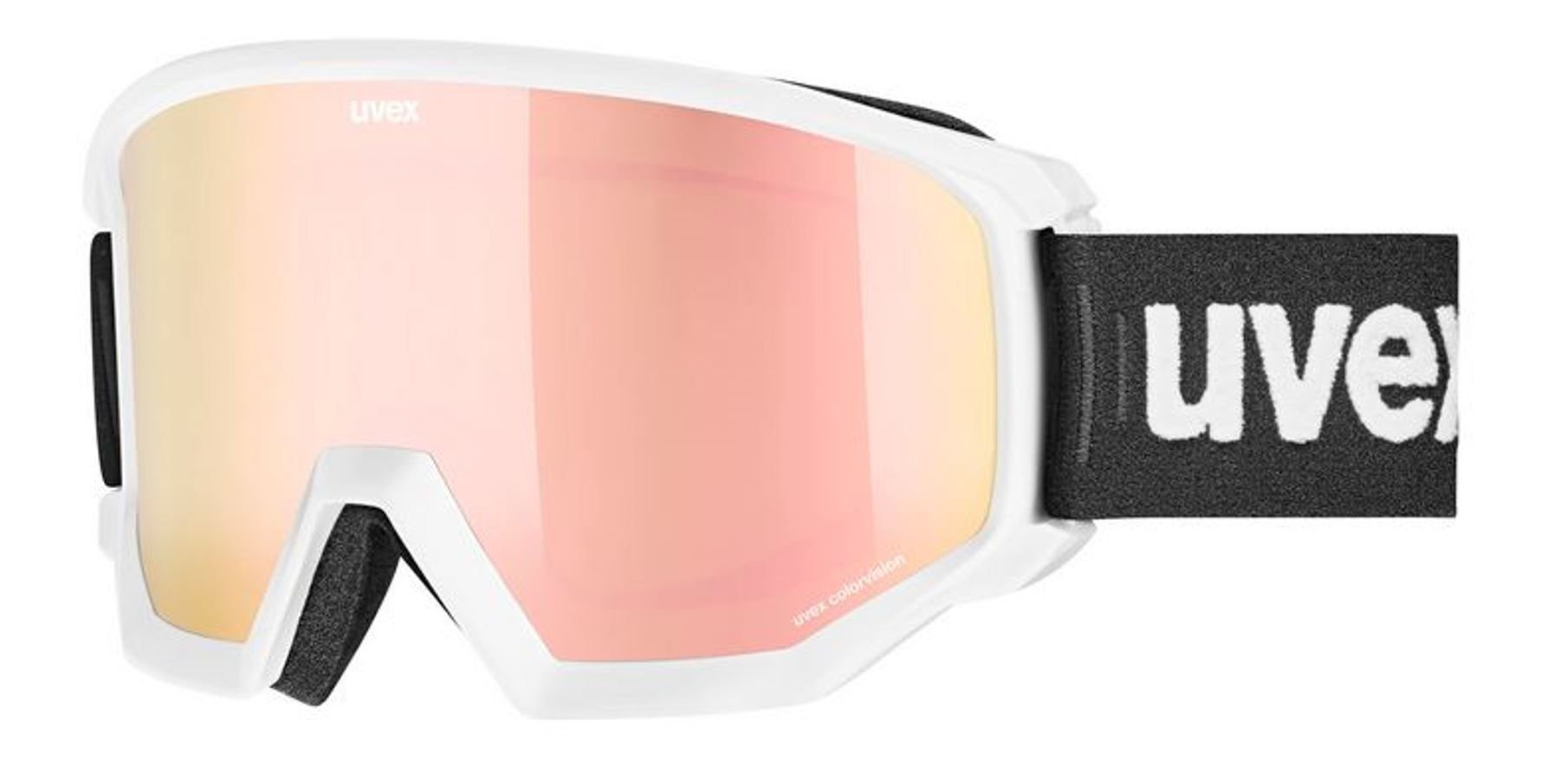 Uvex CV white 1030 SL/rose-green Schneebrille matt Skibrille Uvex xcitd matt white