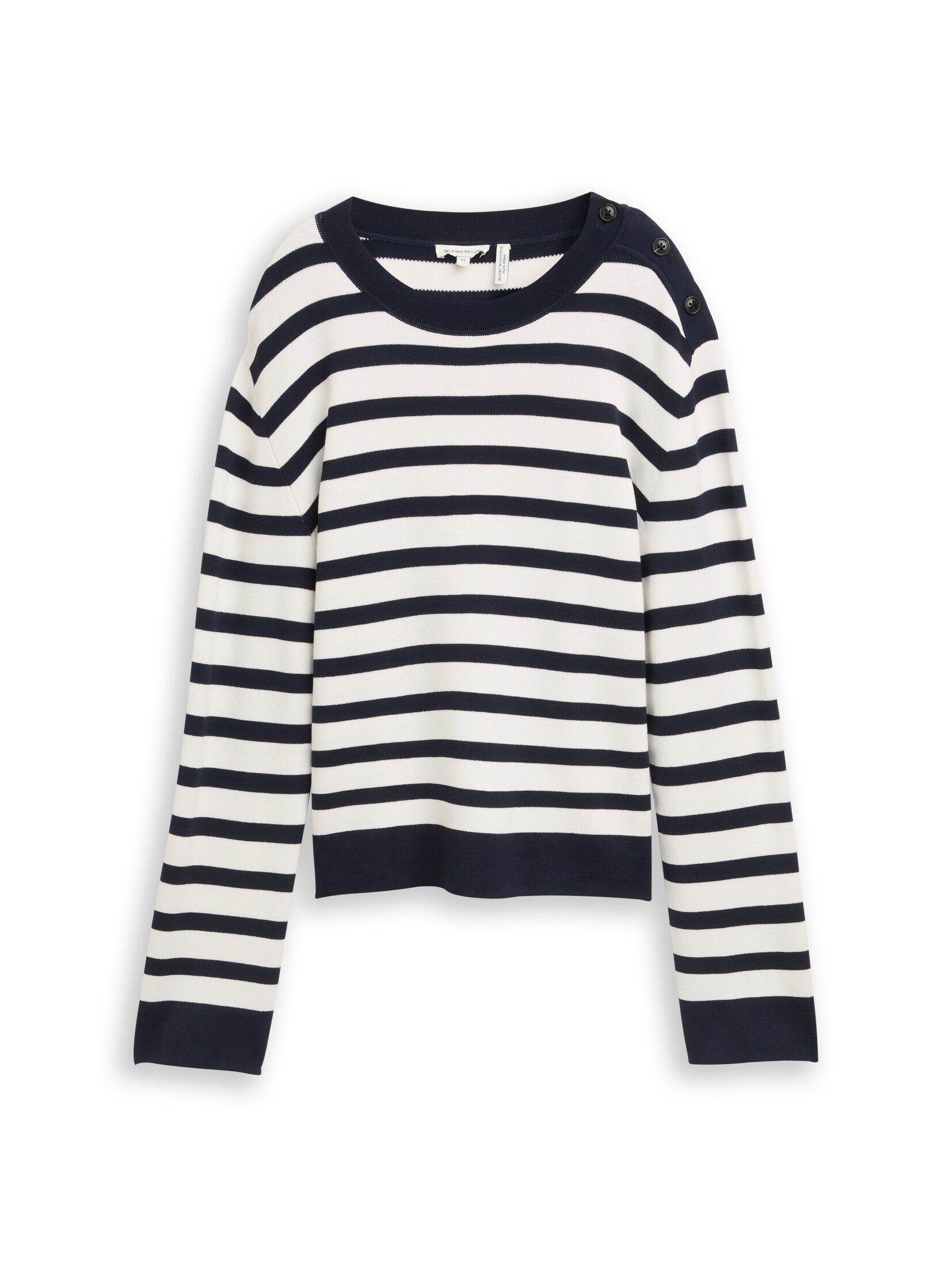 TOM TAILOR Strickpullover Pullover & Strickjacken Strickpullover mit Streif günstig online kaufen