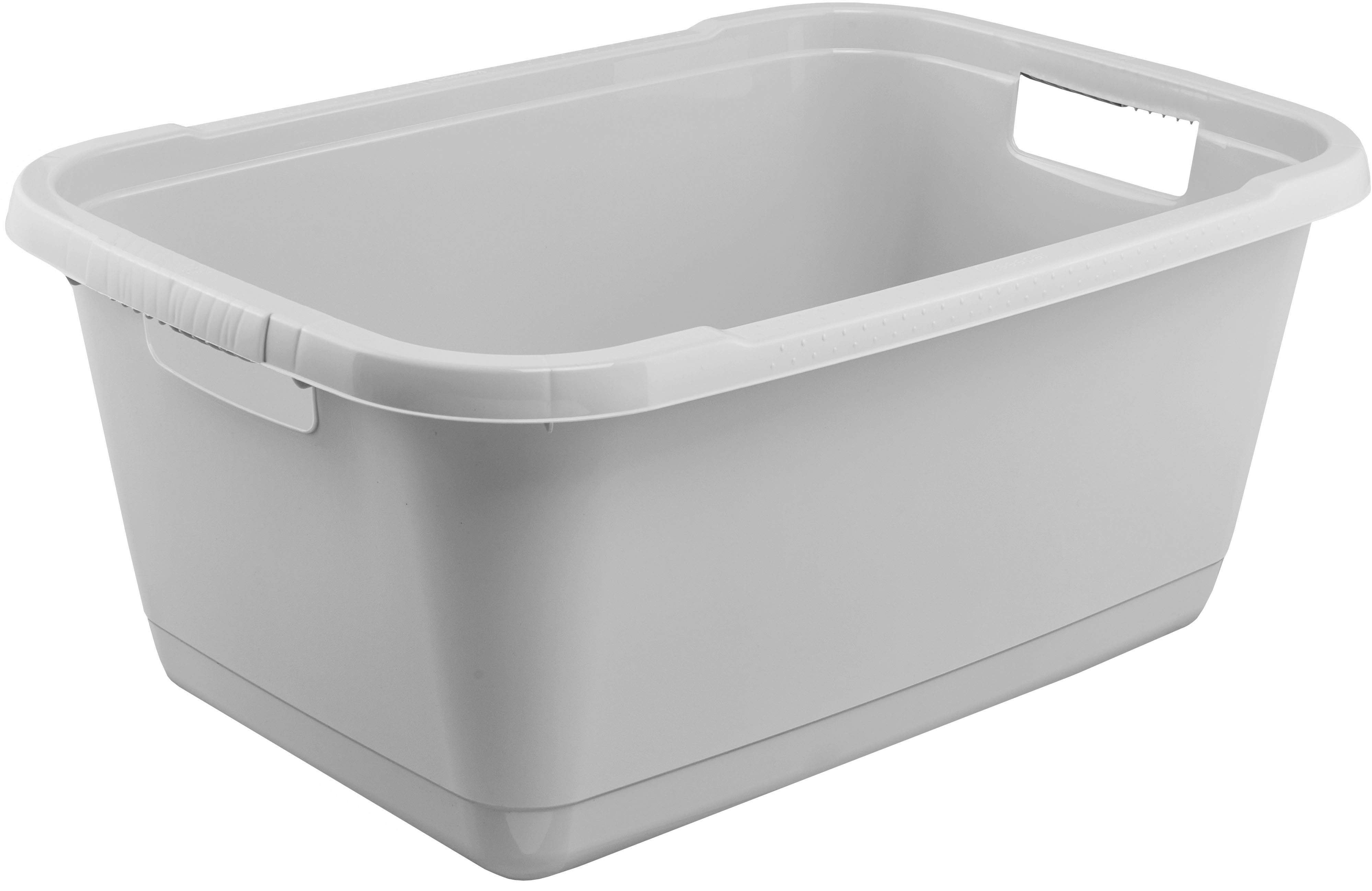 keeeper Wäschewanne aenna, 2er Set, 65 x 44 x 28 cm, 52 l (Set, 2 St), praktische Griffe, platzsparend ineinander nestbar